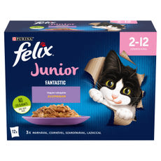 Felix fantastic alutasak macskáknak junior vegyes válogatás 12*85 g - 1 db kisképe