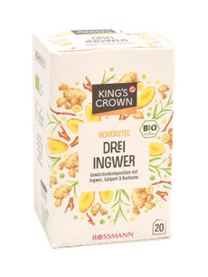 King's Crown háromgyömbér bio zöld tea - 40 g kisképe