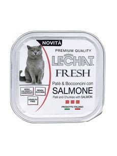 Lechat Fresh konzerv macskáknak, lazacpástétom - 100 g kisképe