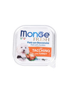 Monge alutál kutyáknak fresh pulyka falatkák - 100 g kisképe