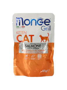 Monge alutasak macskáknak grill falatkák lazac - 85 g kisképe