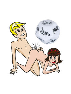 Orion 12 oldalú szexkocka fehér - 1 db kisképe