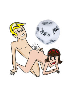 Orion 12 oldalú szexkocka fehér - 1 db kisképe