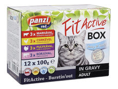Panzi Fit Active felnőtt teljes értékű szárazeledel macskáknak, (12x100 g) - 1200 g kisképe