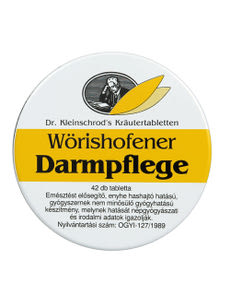 Wörishofeni Darmpflege emésztést segítő tabletta - 42 db kisképe