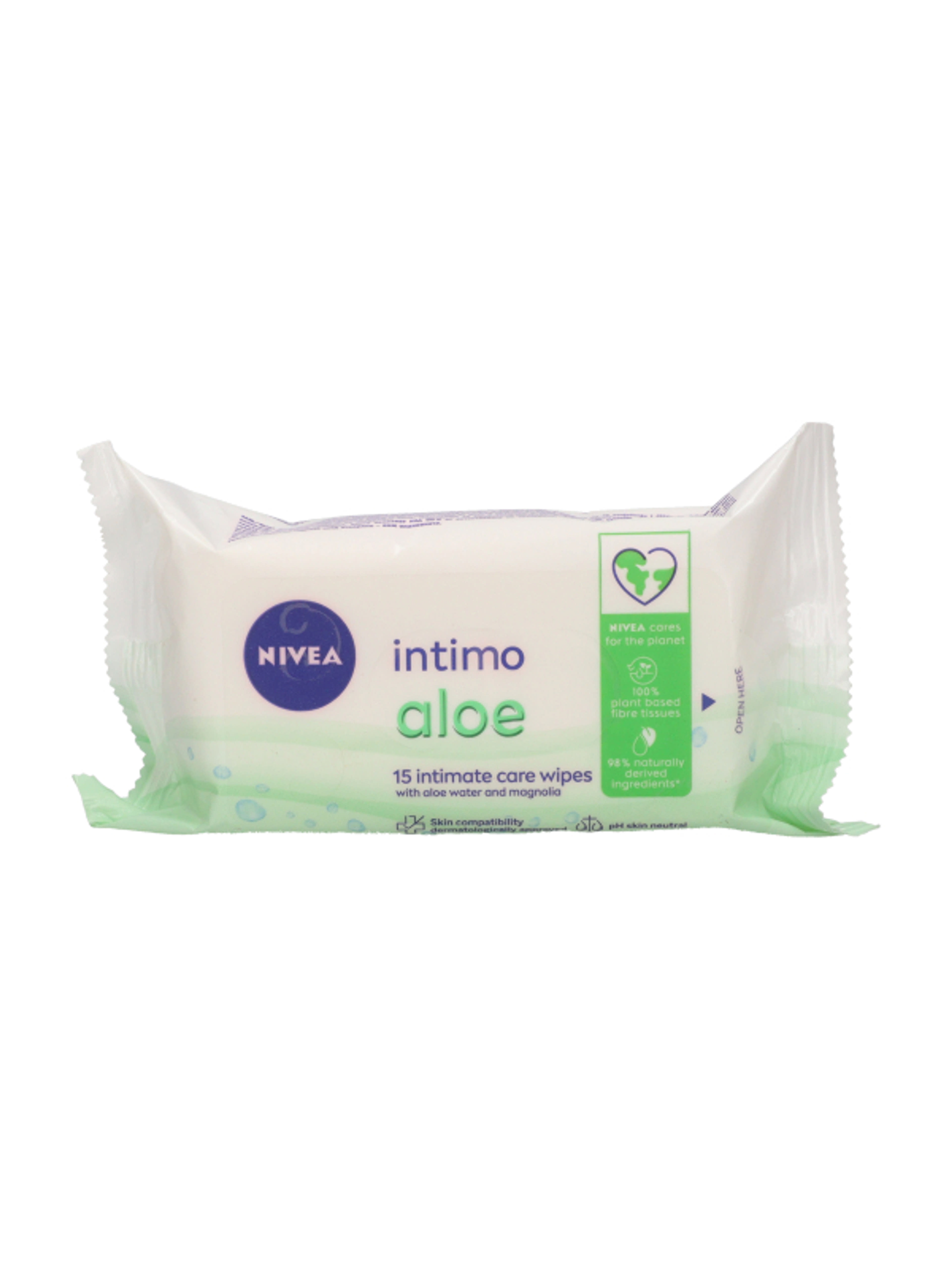 Nivea Intimo intim törlőkendő aloe - 15 db-2