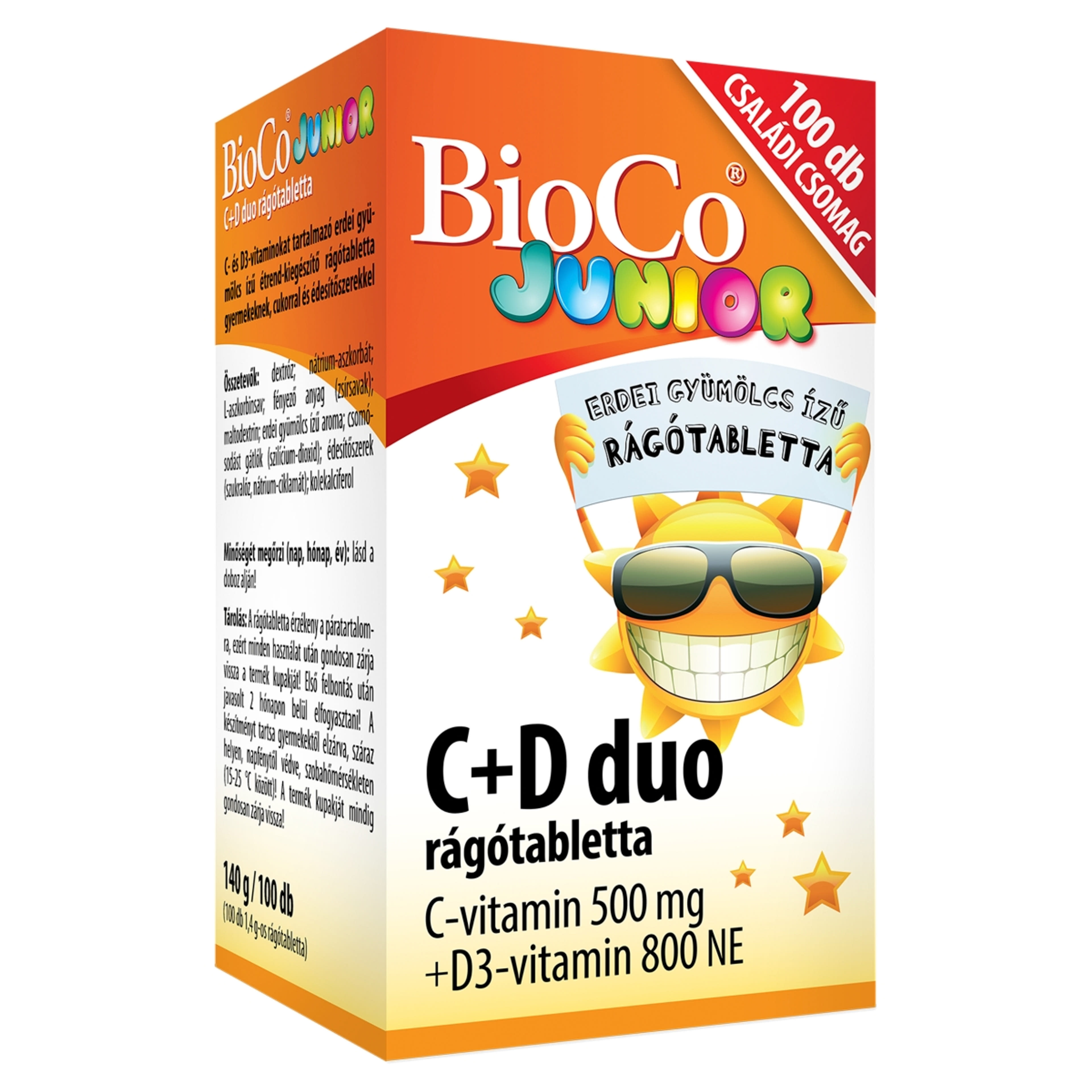 Bioco C+D duo junior étrend-kiegészítő tabletta - 100 db-2