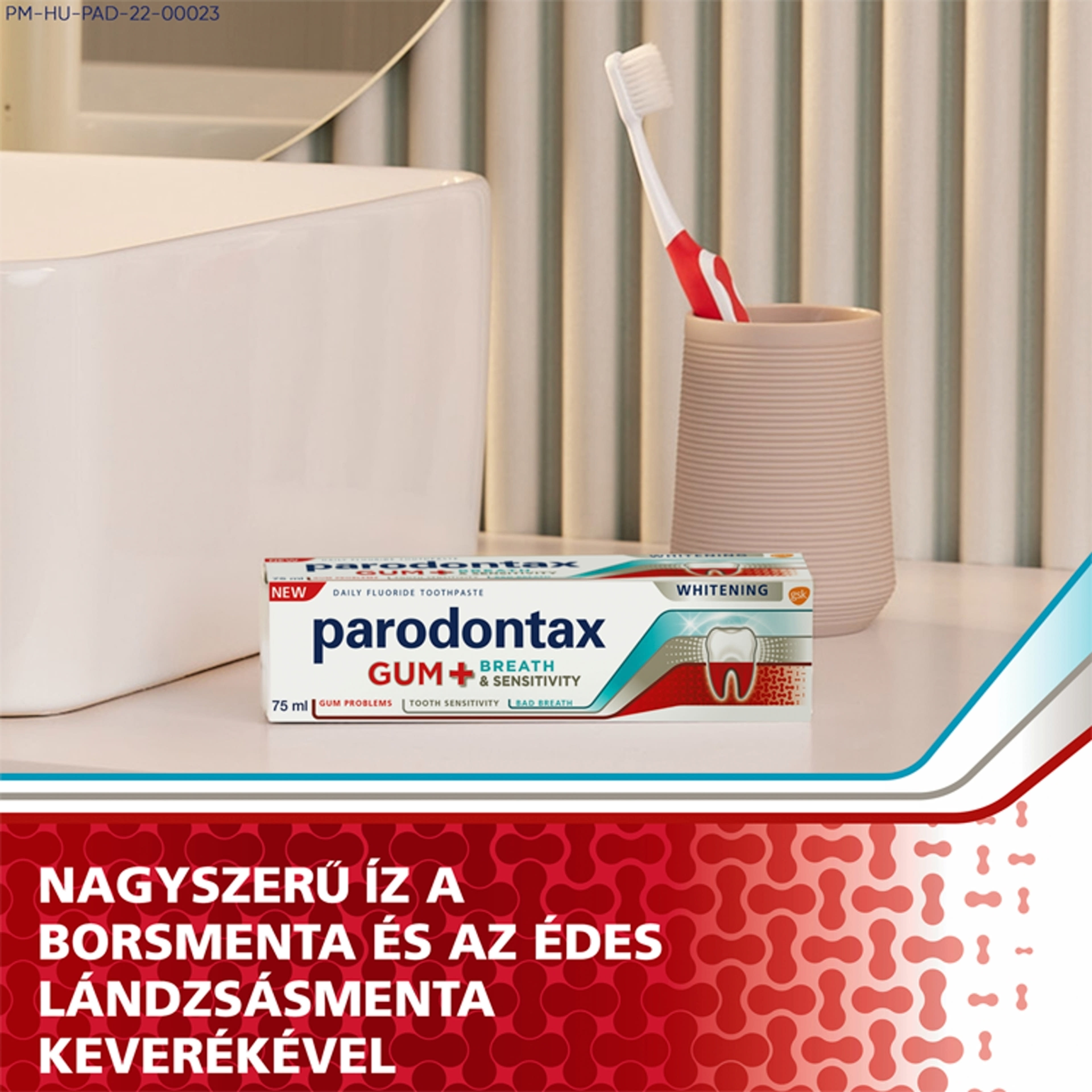 Parodontax Gum&Sensitivity&Breath Whitening fogkrém  - 75 ml-7