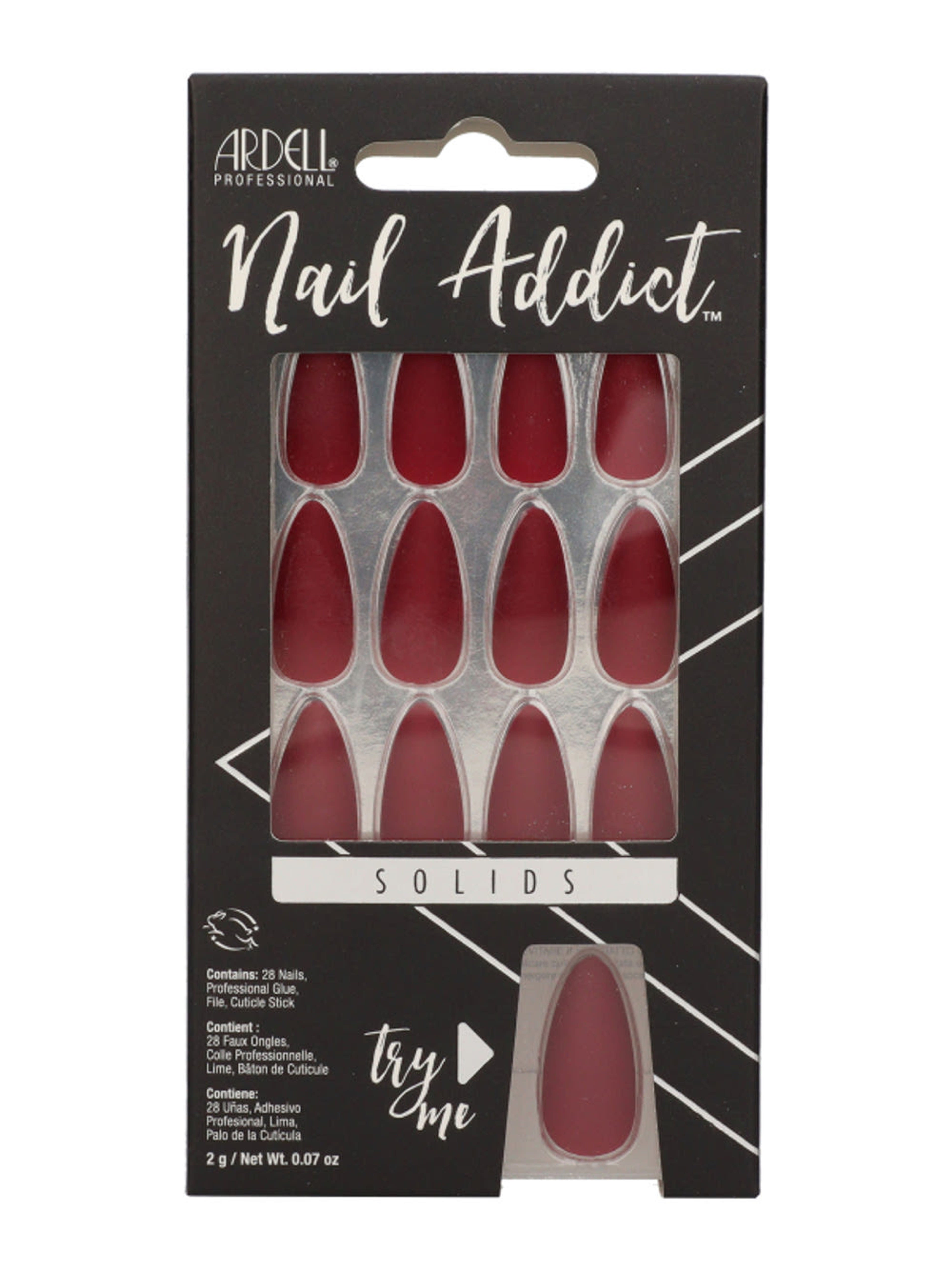 Ardell Nail Addict műköröm /bordeaux - 1 db