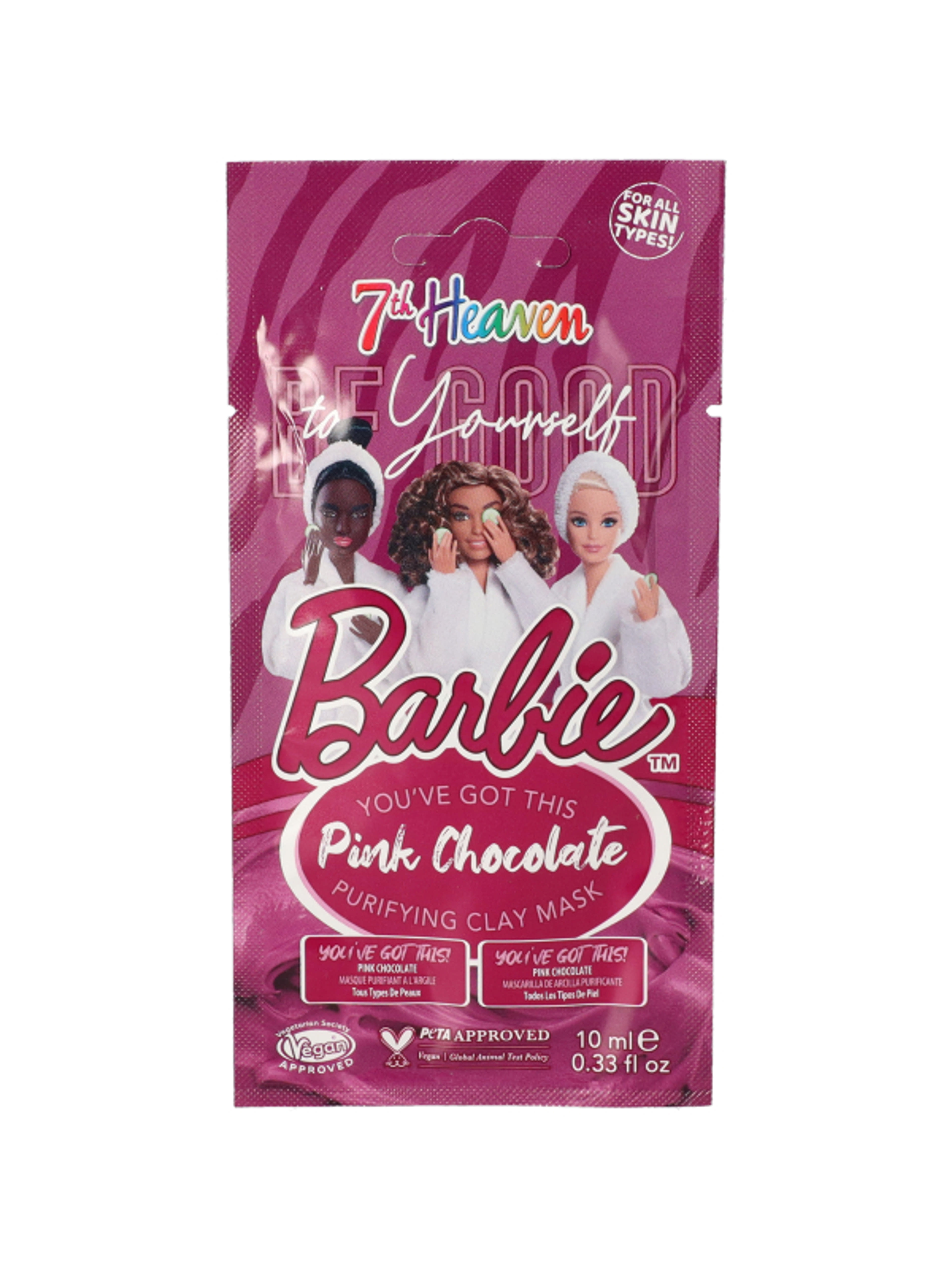 7th Heaven Barbie Pink Chocolate tisztító agyagmaszk - 10 ml-1