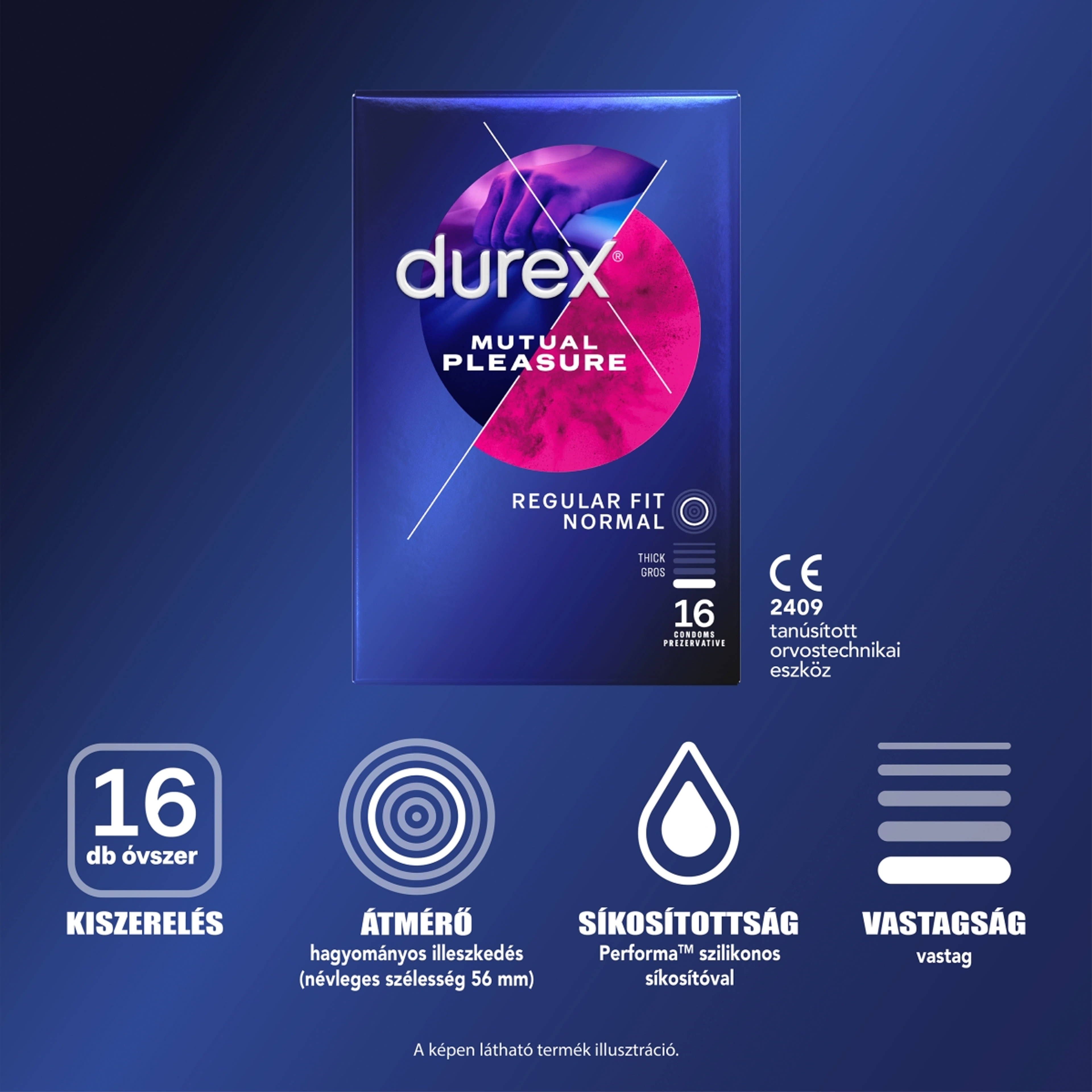 Durex Mutual Pleasure óvszer - 16 db-4