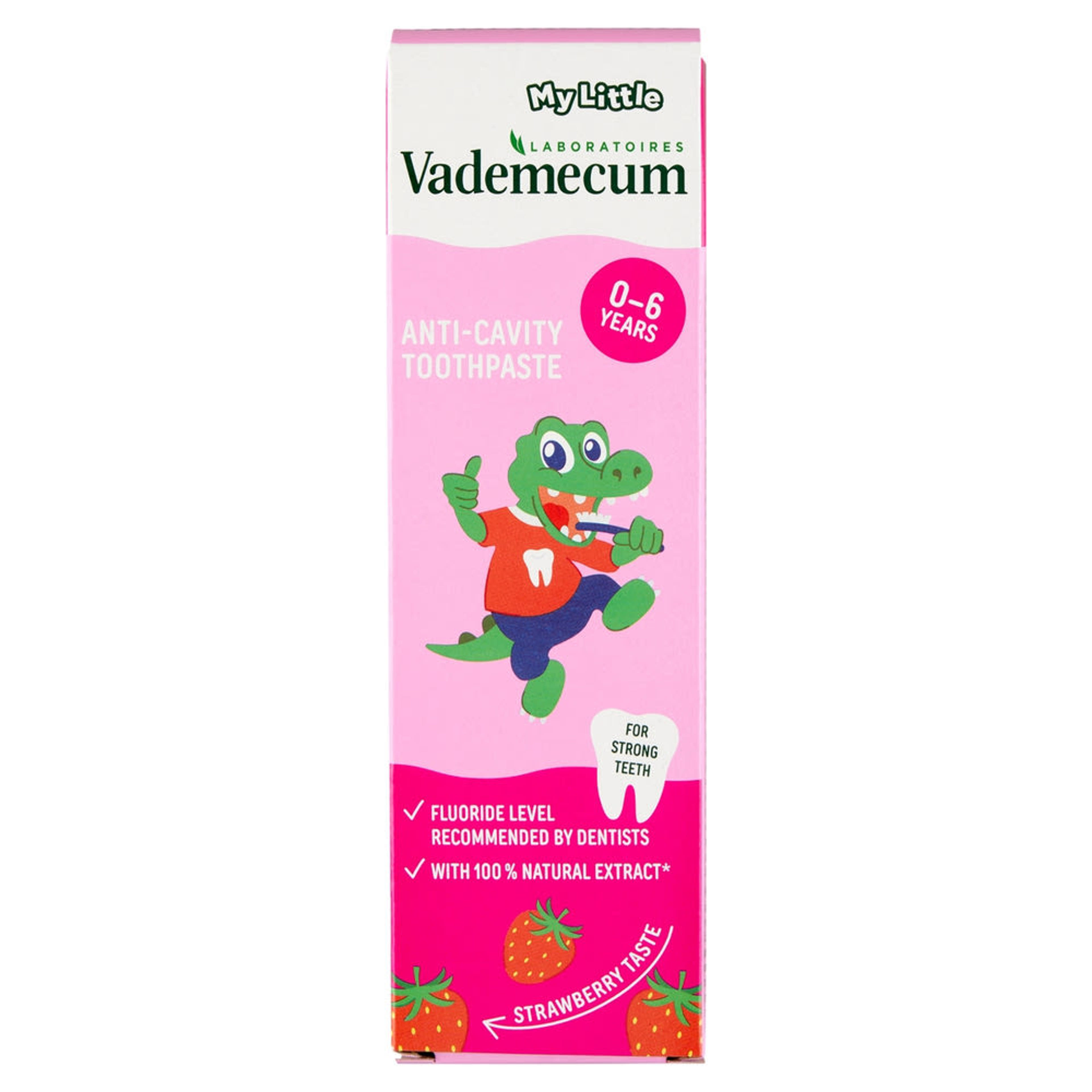 Vademecum Junior Eper fogkrém - 50 ml