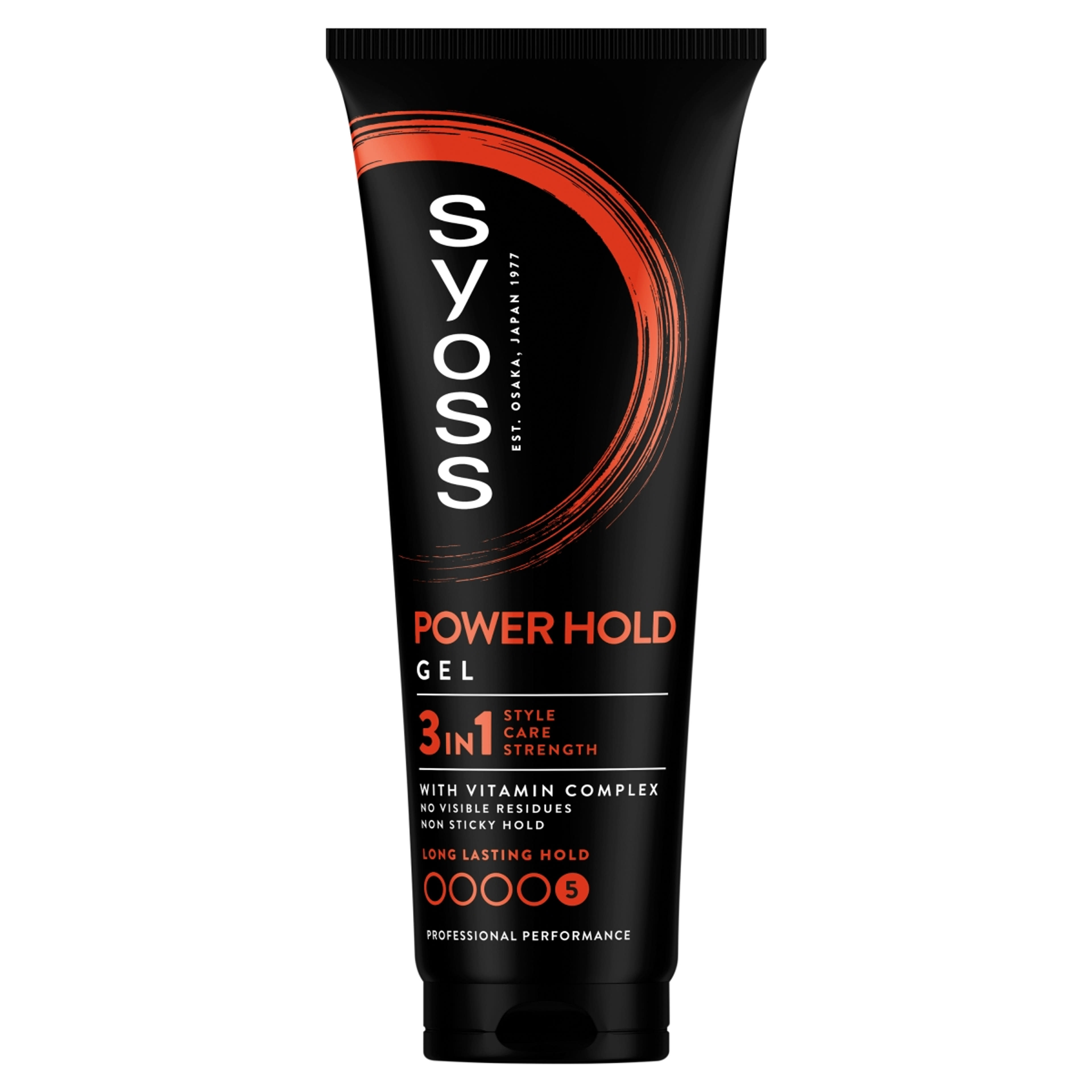 Syoss Men Power Hold Extrém Erős hajformázó zselé - 250 ml