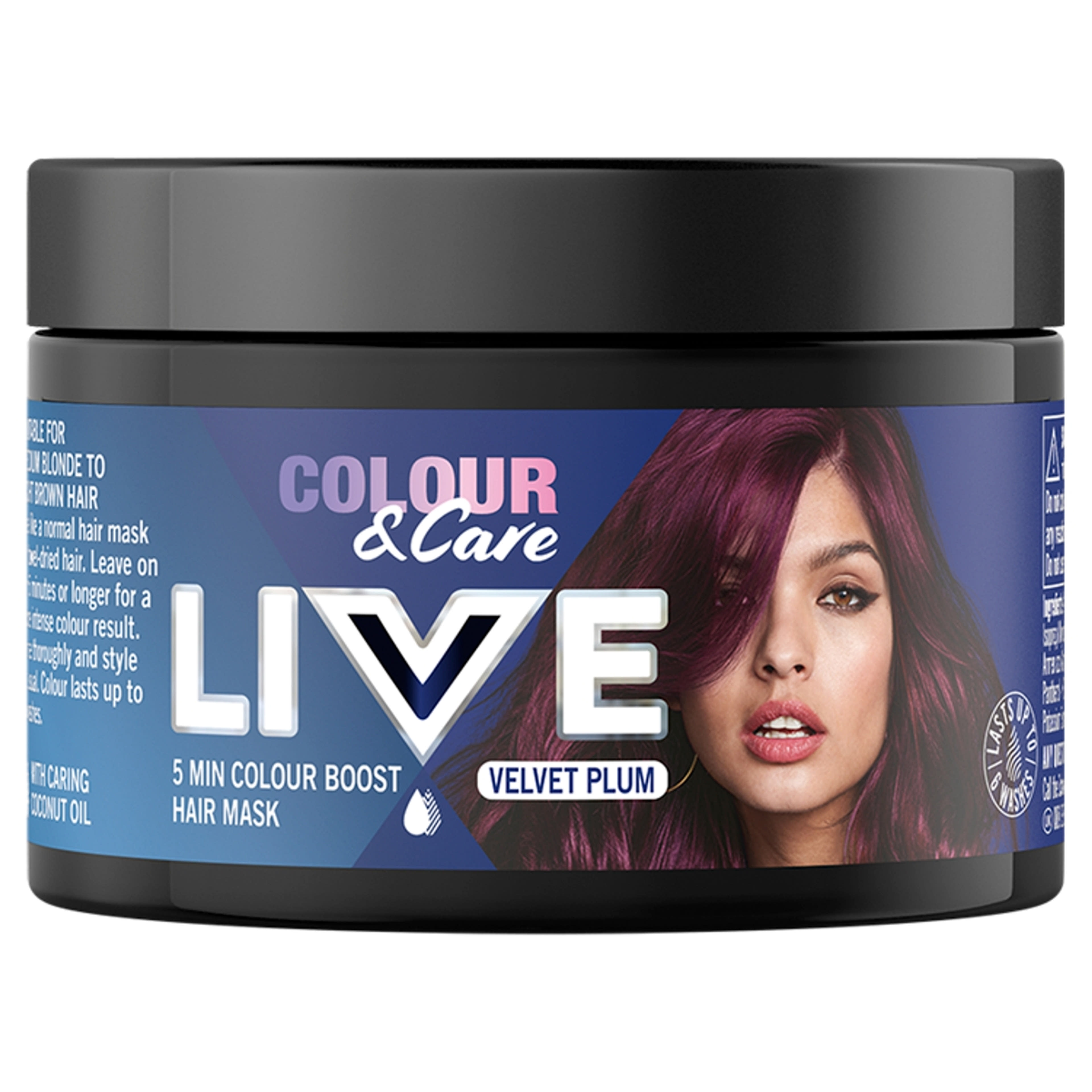 Schwarzkopf Color Live hajszínező pakolás, szilva - 150 ml