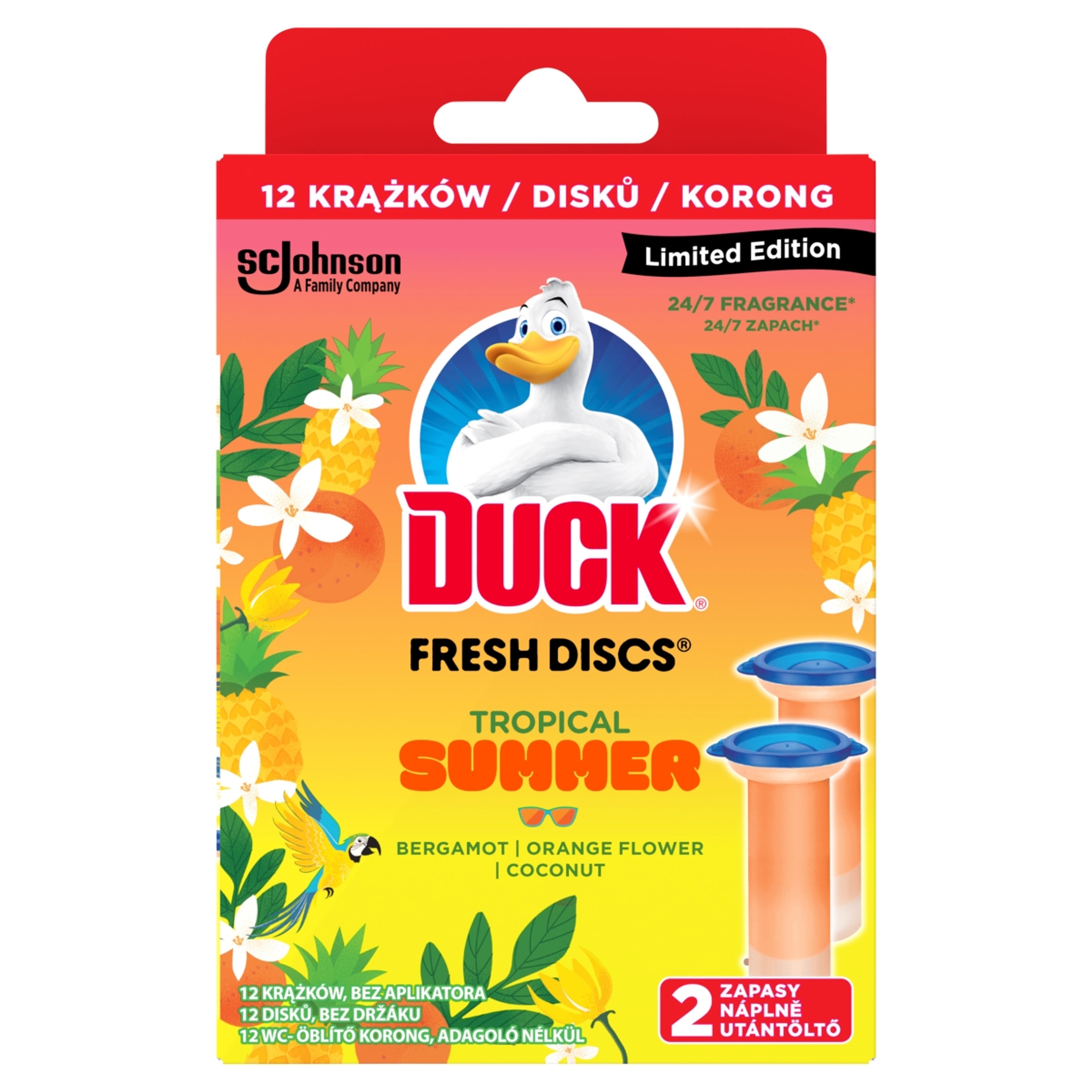 Duck Tropical Summer Fresh korong utántöltő dou - 72 ml-1