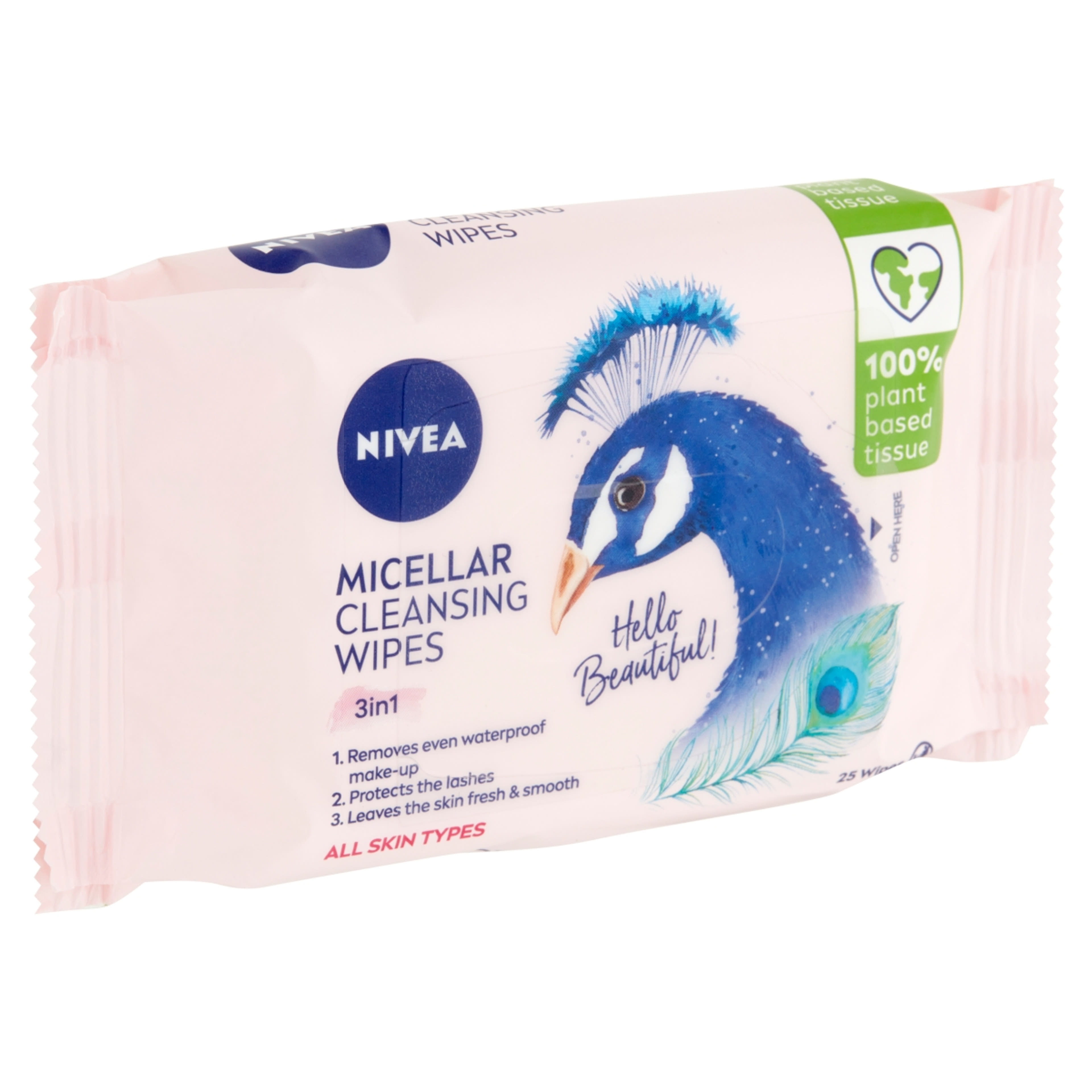 NIVEA 3 az 1-ben ápoló micellás arctisztító kendő - 25 db-2