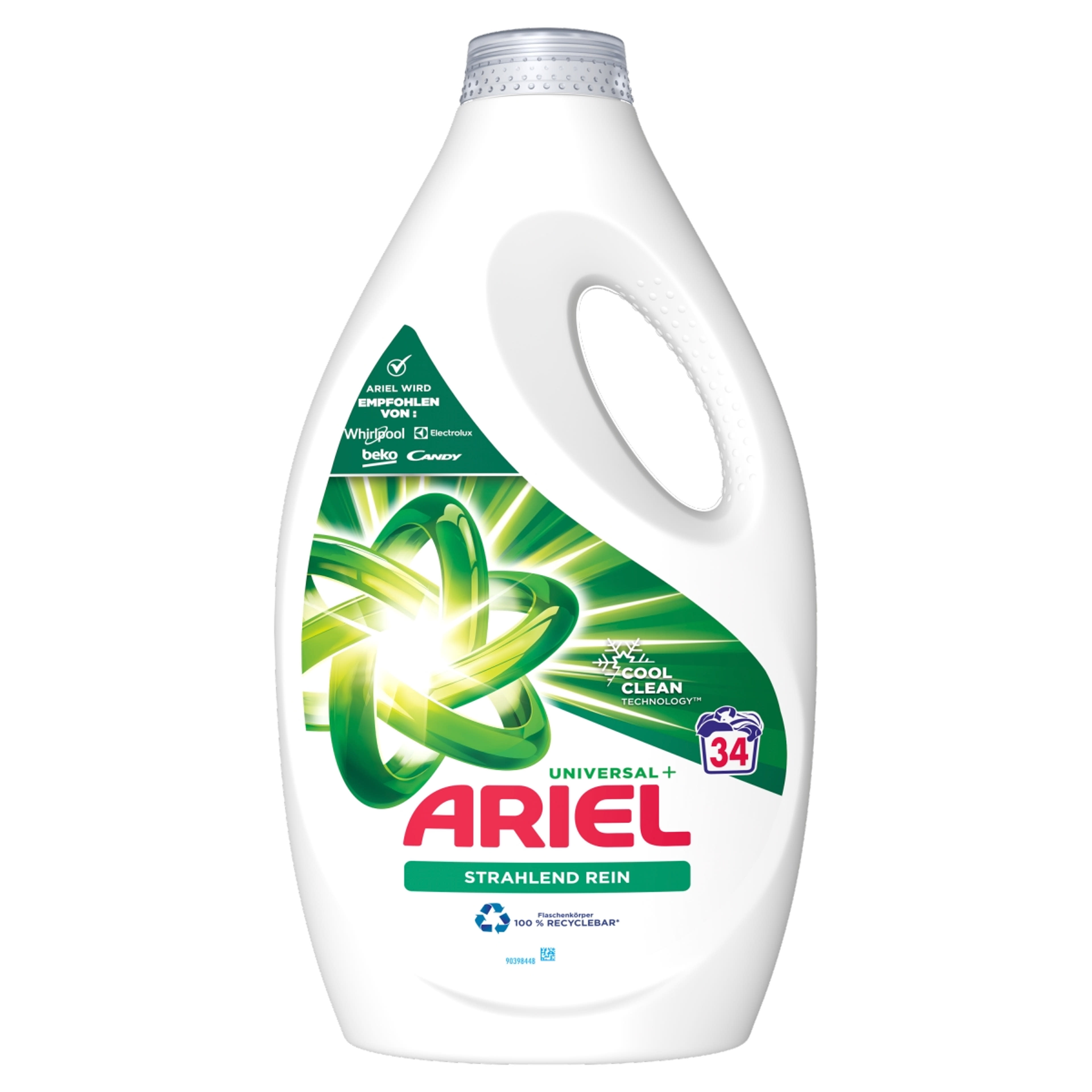 Ariel Brilliant Clean Universal+ folyékony mosószer, 34 mosáshoz - 1700 ml-1