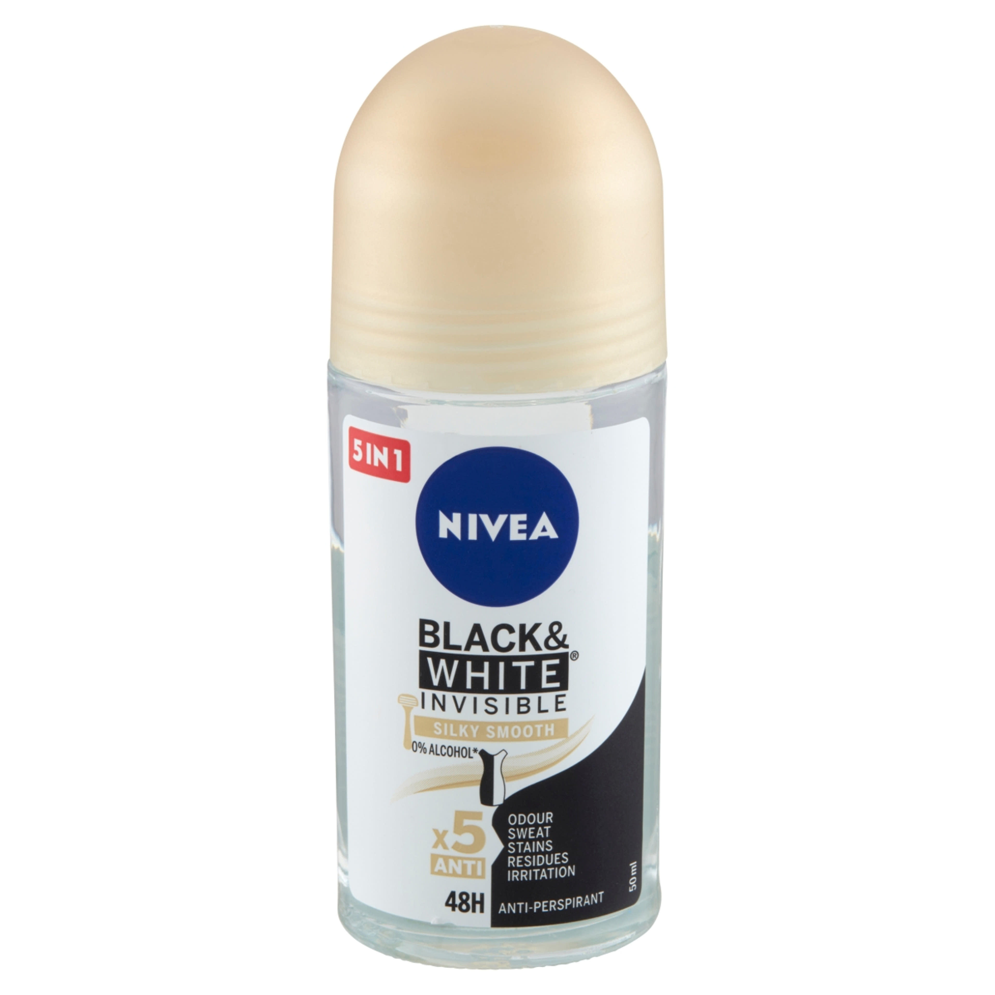 Nivea roll-on invisible for black white silky Női - 50 ml-2