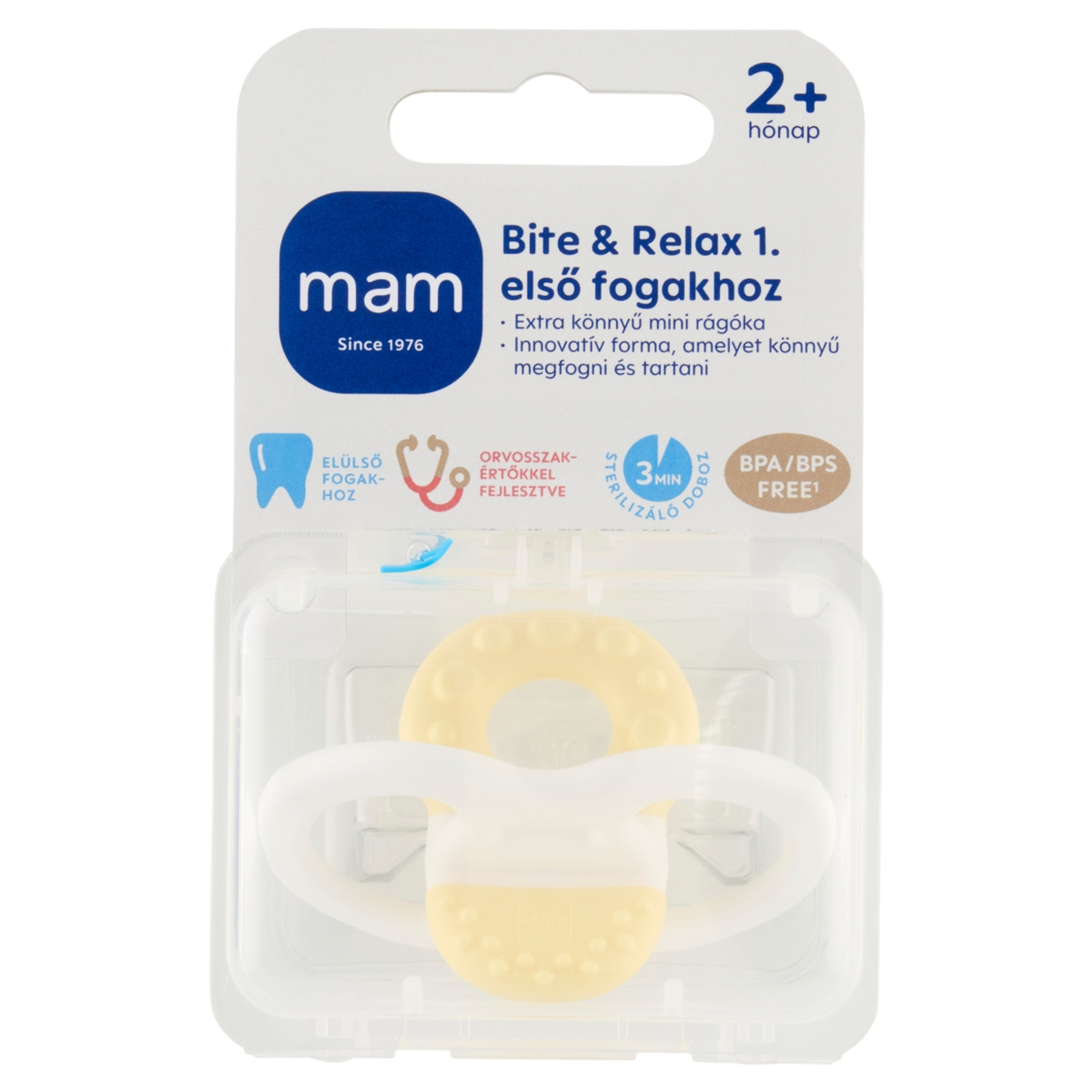 Mam Bite&Relax 1. Mini Rágóka 2 Hónapos Kortól - 1 db