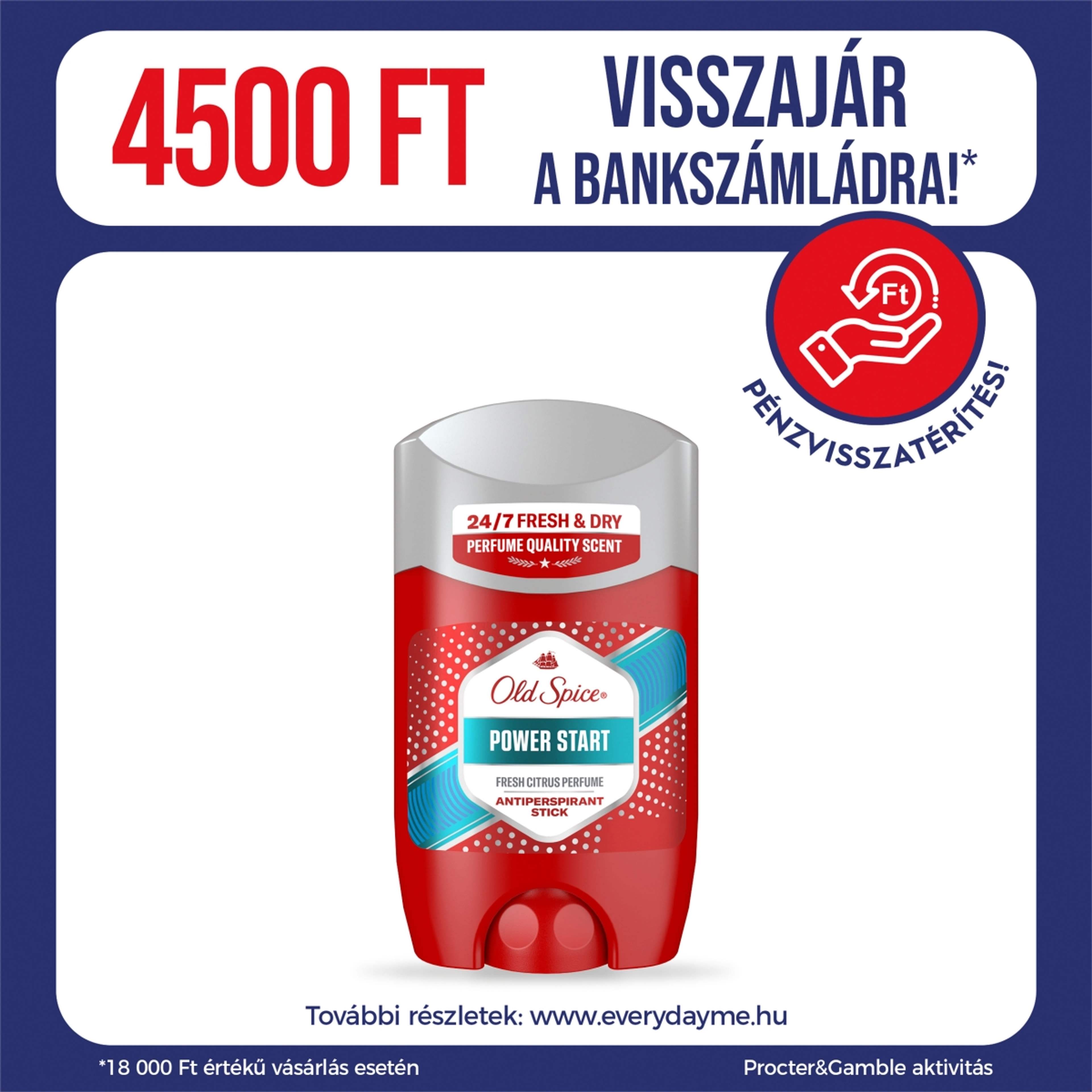 Old Spice Power Start férfi stift dezodor - 50ml-1