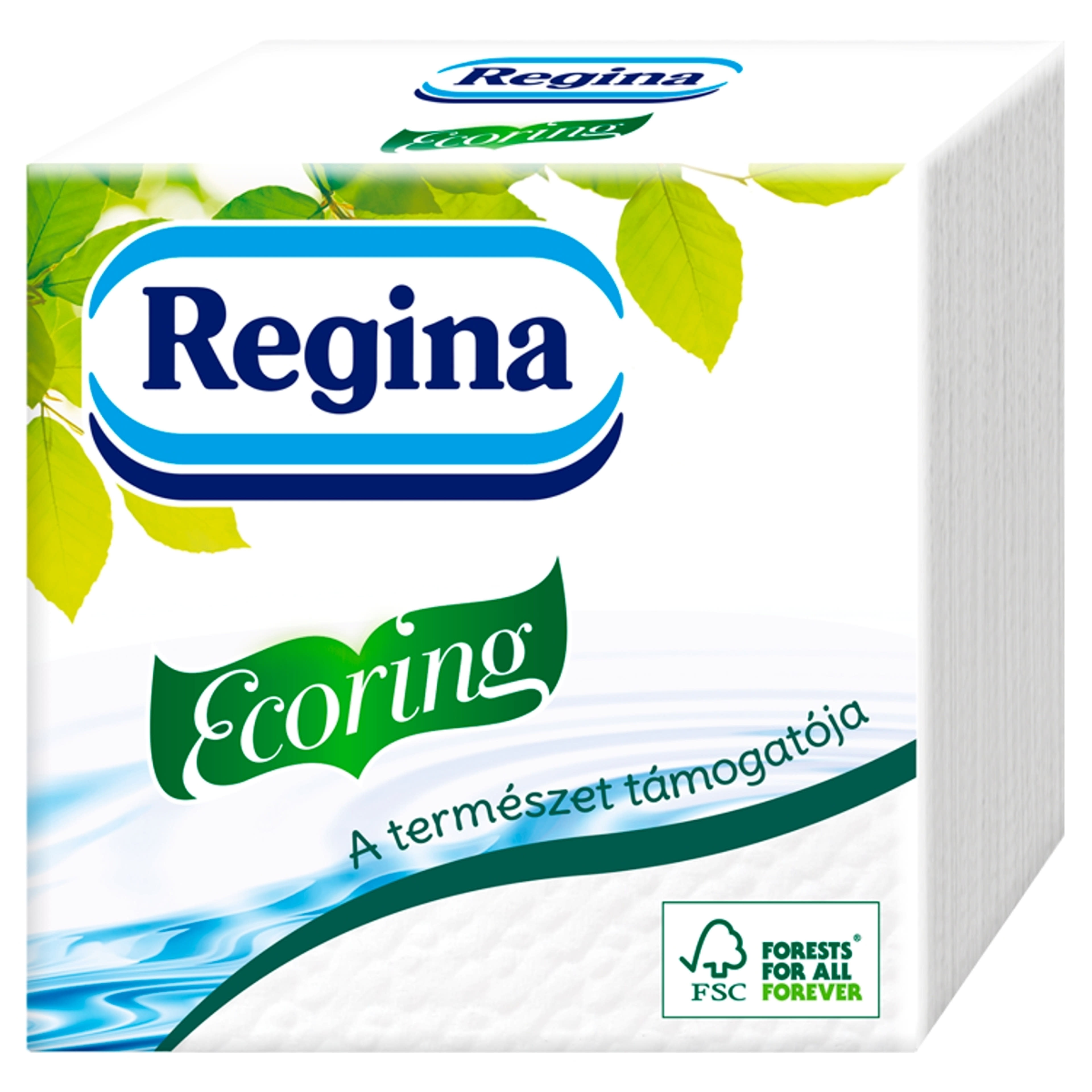 Regina Ecoring, 1 rétegű szalvéta, 28x28 - 60 db
