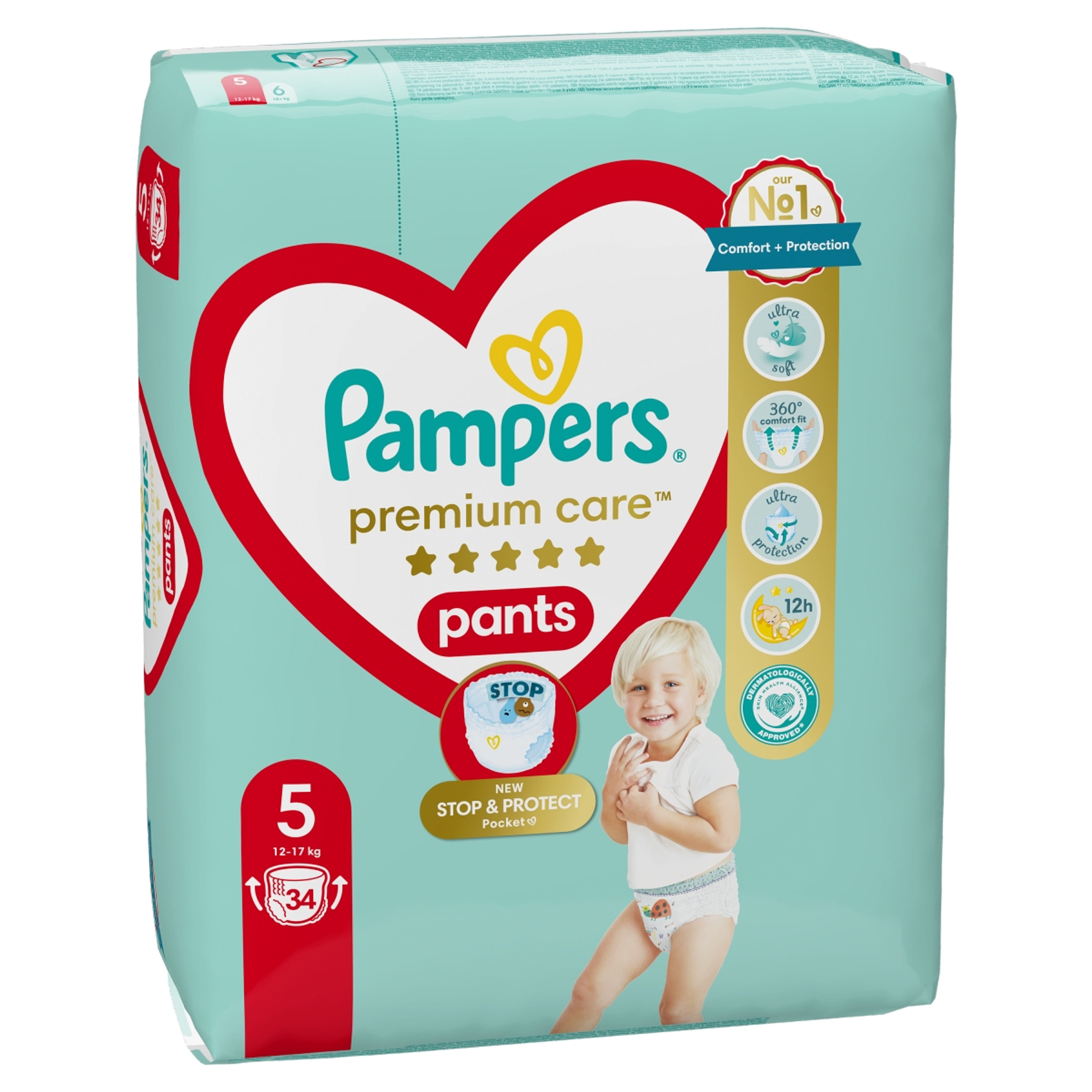 Pampers Premium Care Pants 5-ös 12-17kg - 34 db