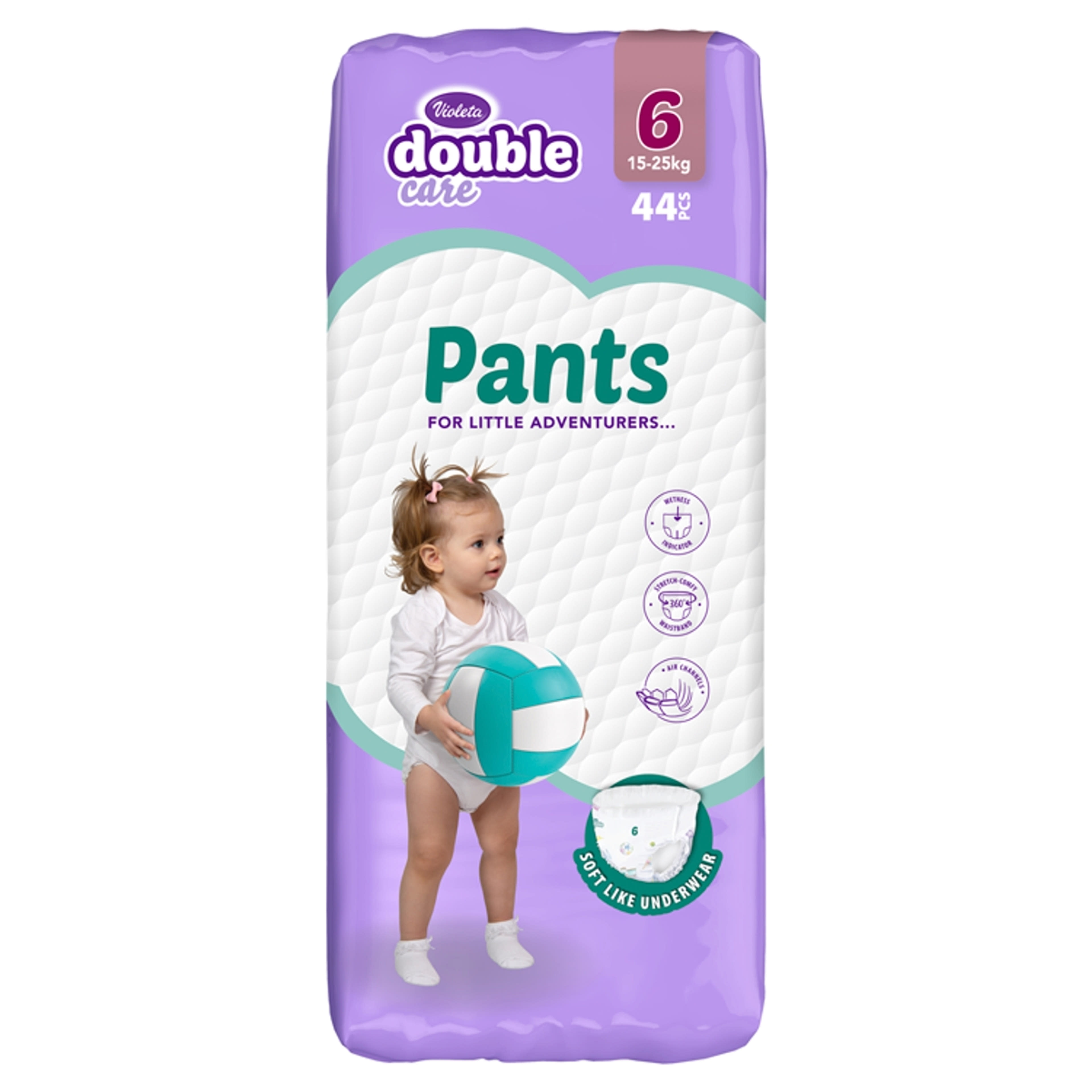 Violeta Double Care bugyipelenka 6-os méret 15-25 kg - 44 db