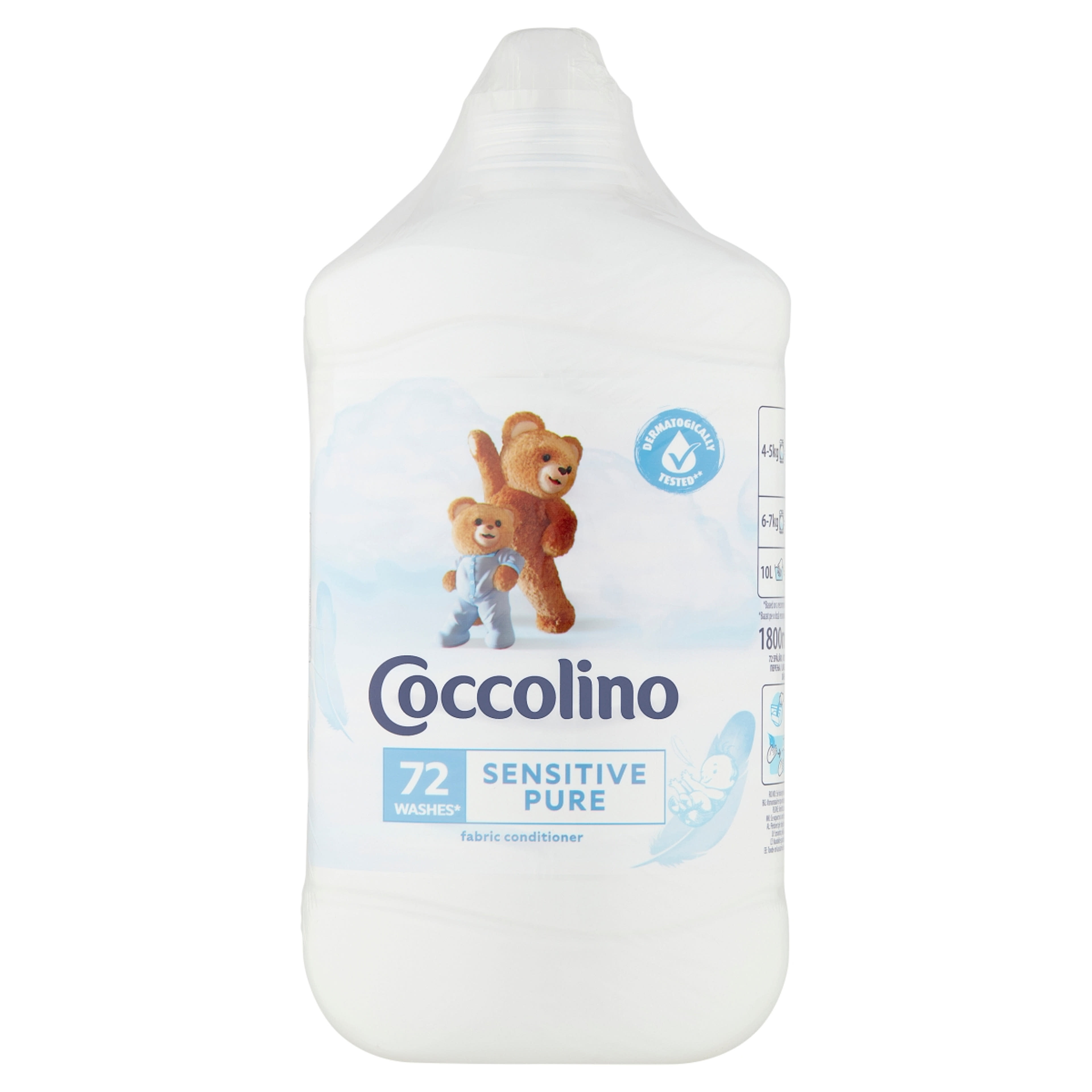 Coccolino Sensitive öblítőkoncentrátum duopack 2x1800 ml 2x72 mosás- 3600 ml