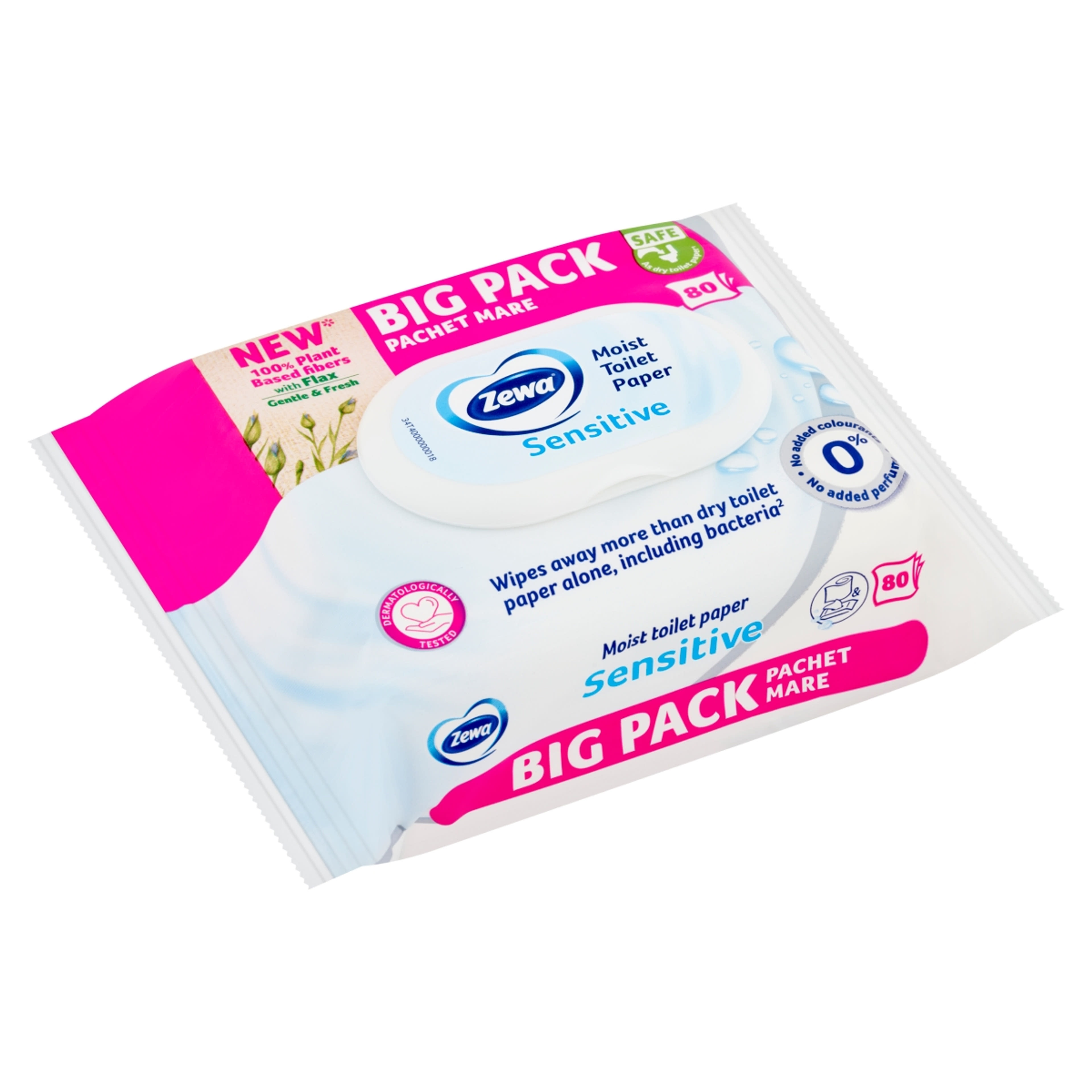 Zewa Sensitive BigPack nedves toelettpapír - 80 db-2