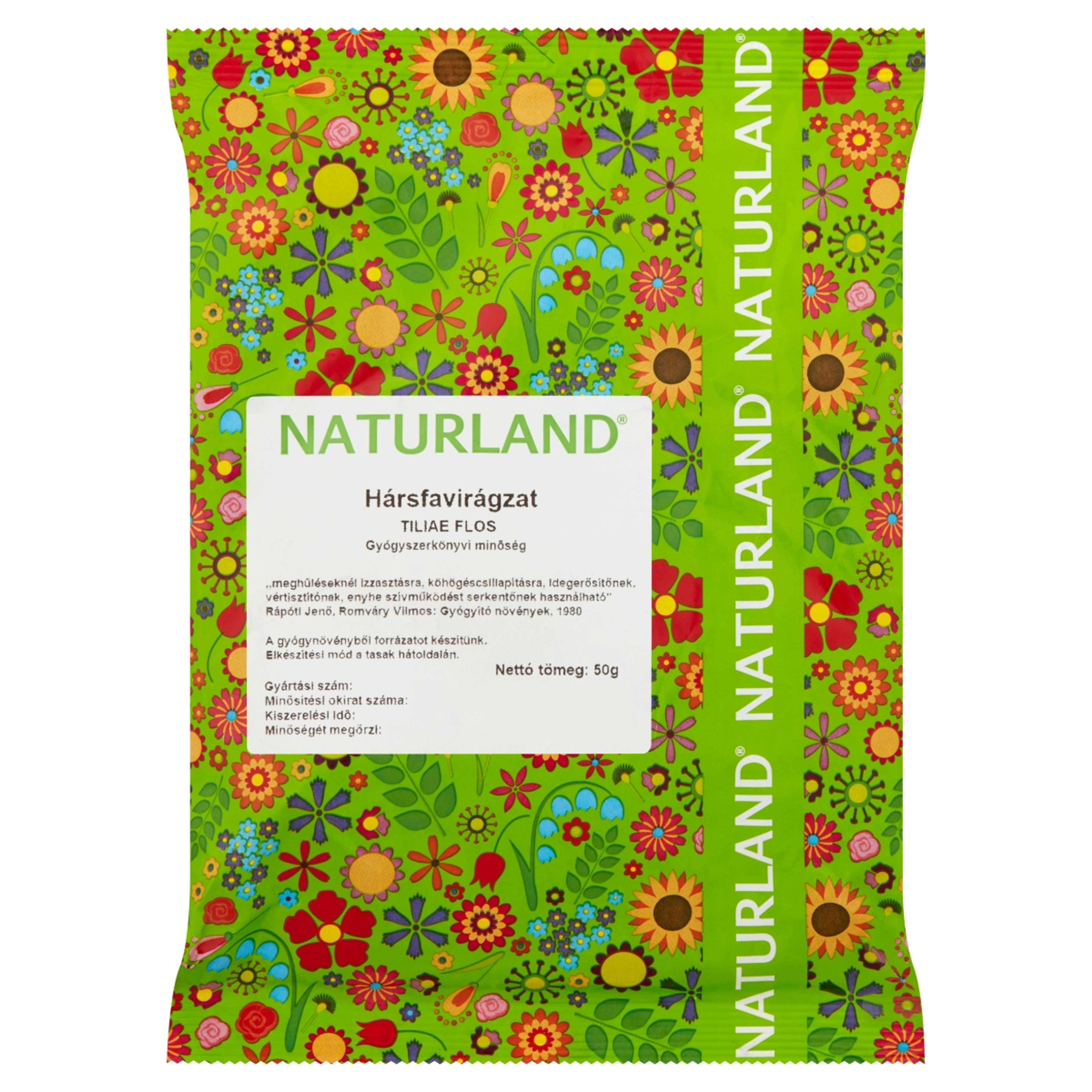 Naturland tasakos Hársfavirágzat tea - 50 g-1
