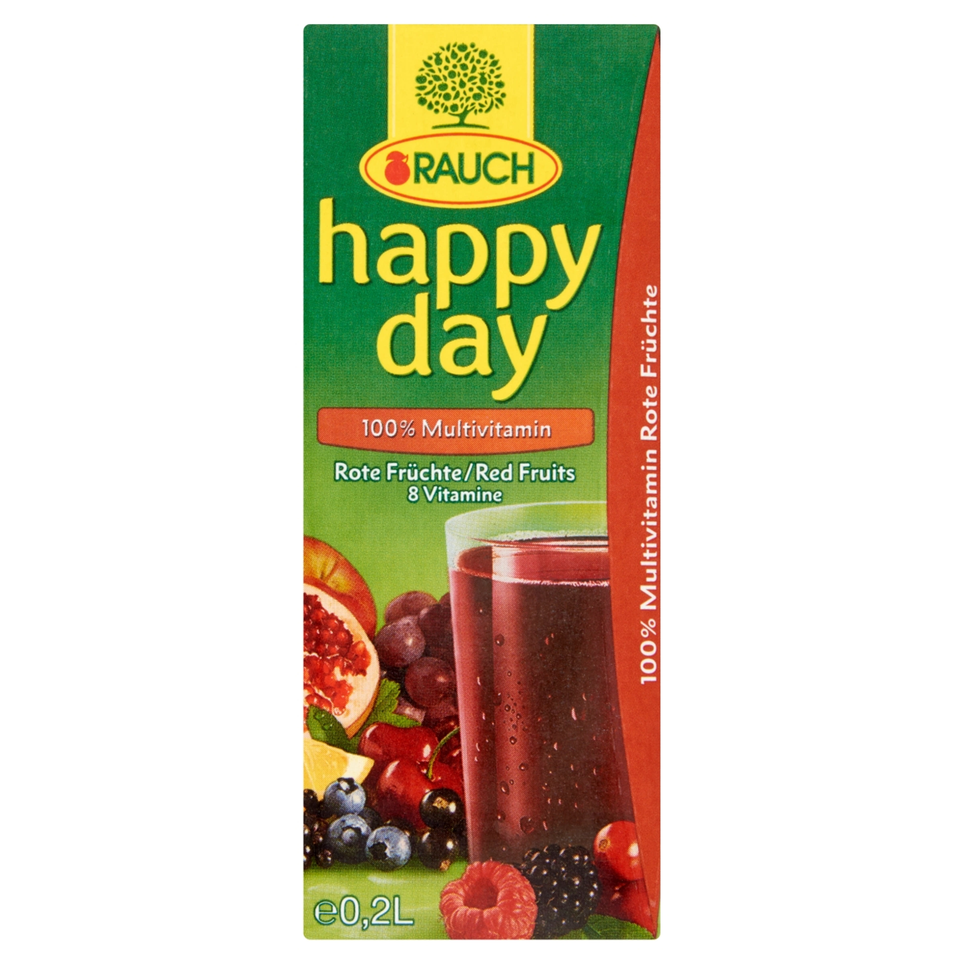 Rauch happy day 100% piros multivitamin - 0,2 l