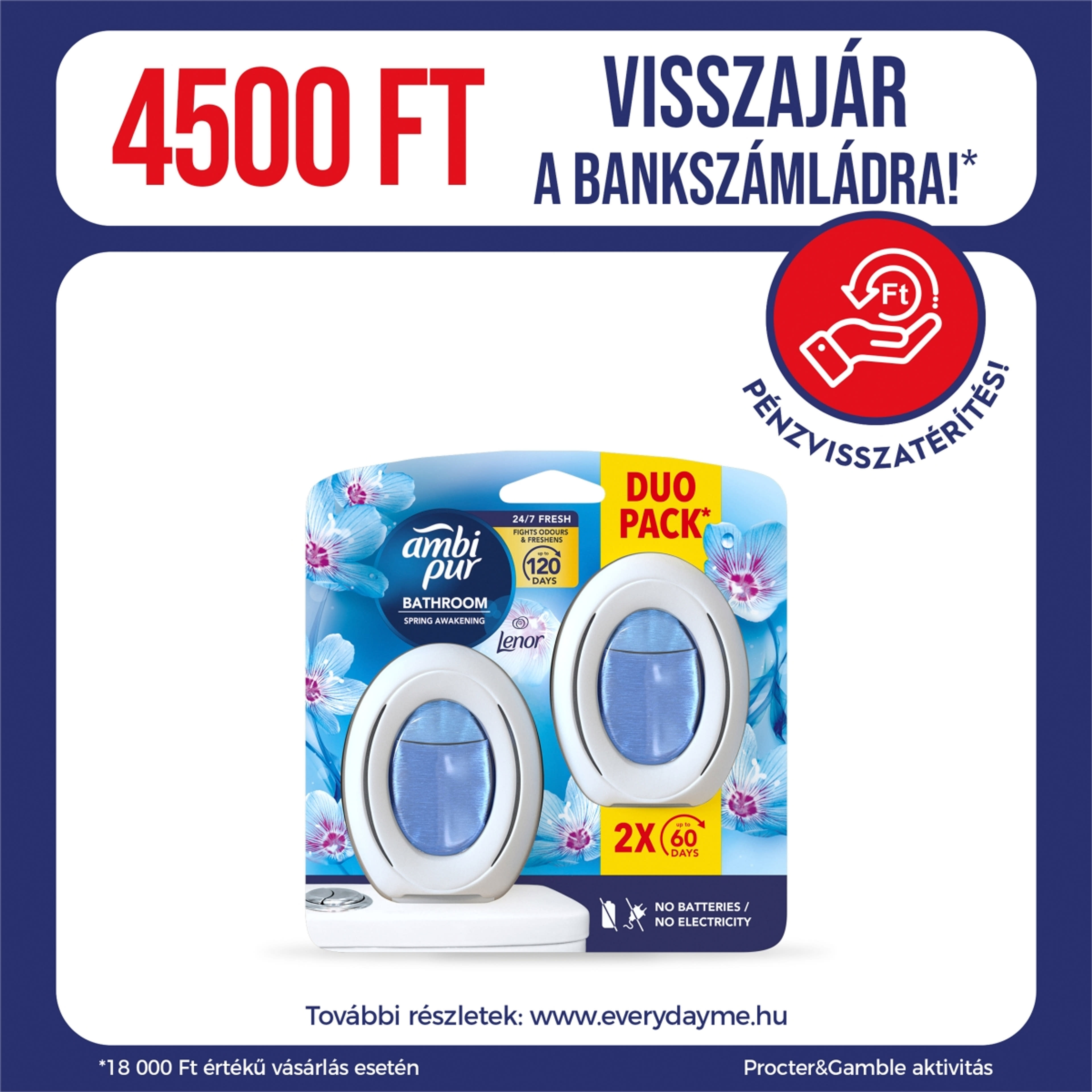 Ambi Pur Spring Awak fürdőszobai légfrissítő - 15 ml