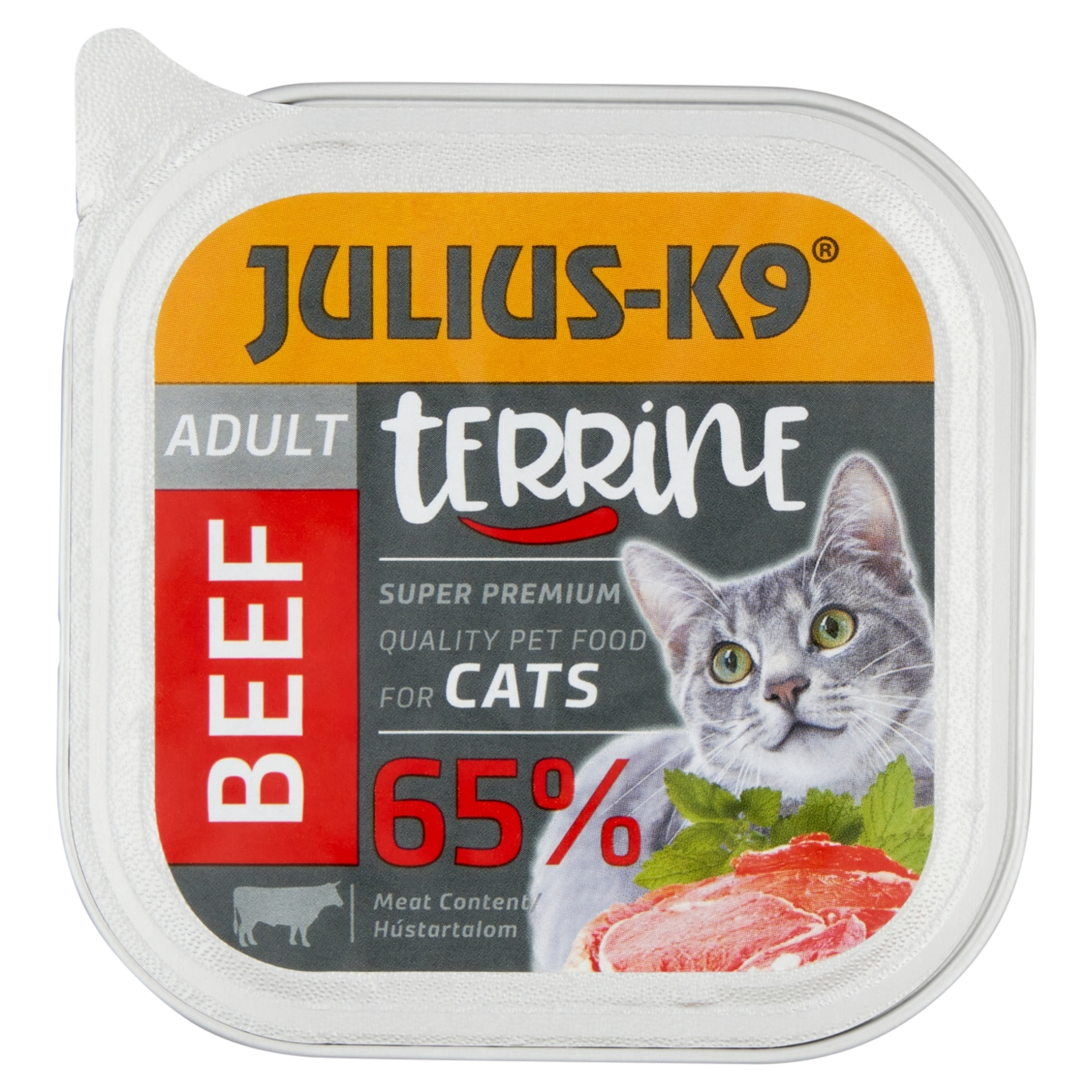Julius-K9 alutál macskáknak, marha - 100 g