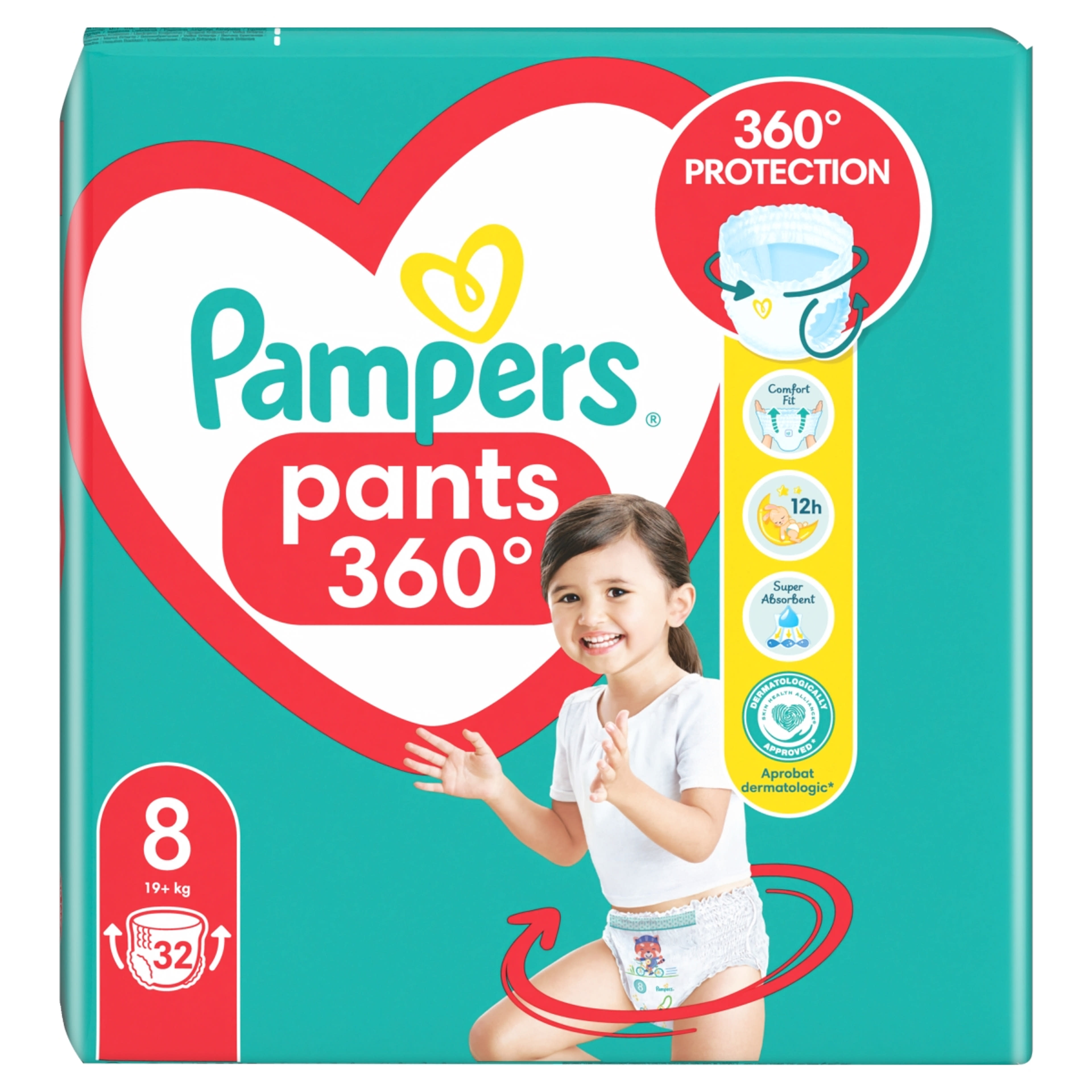 Pampers Pants Jumbo Pack 8-as, 19+ kg - 32 db