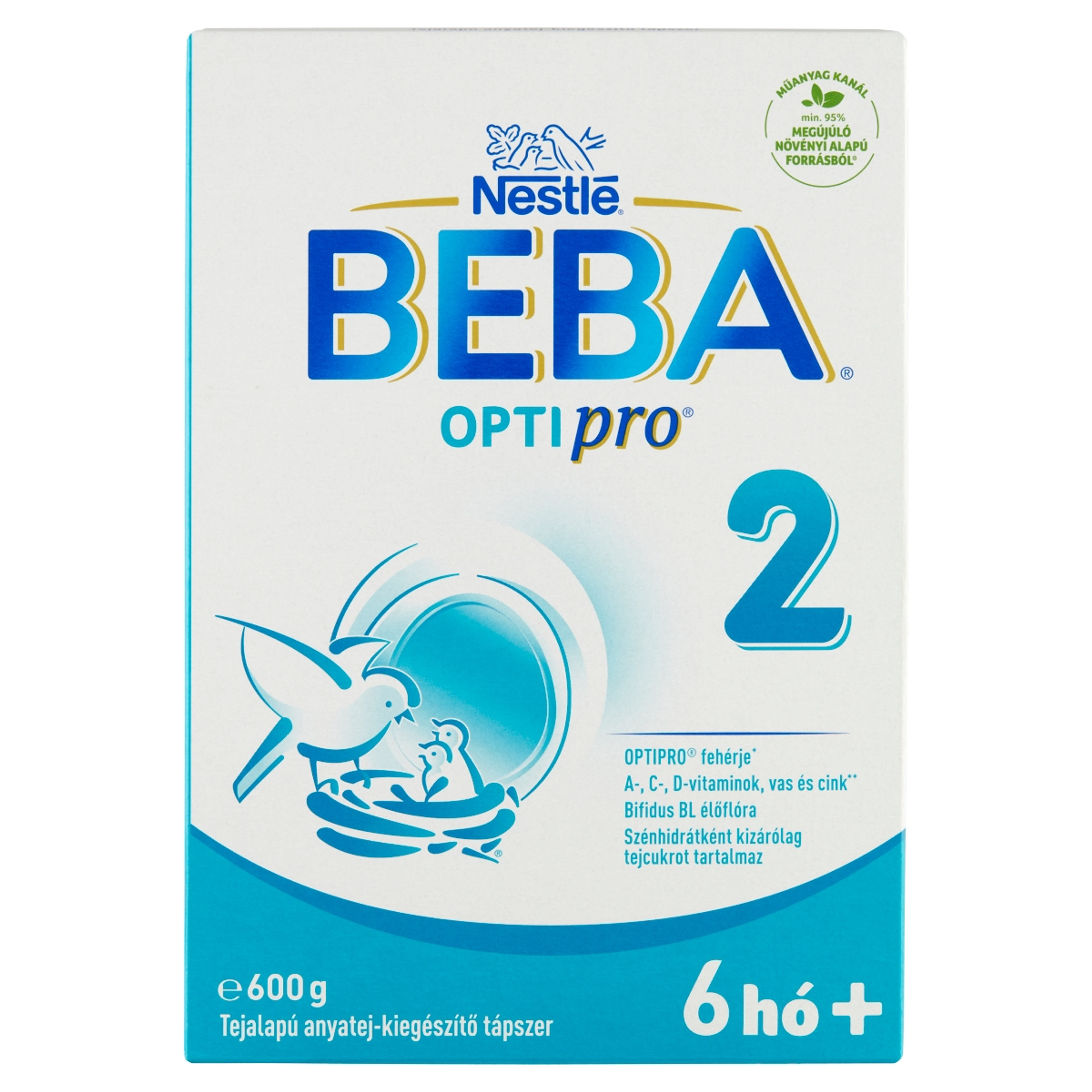 BEBA OPTIPRO 2 tejalapú anyatej-kiegészítő tápszer 6 hónapos kortól - 600 g-1