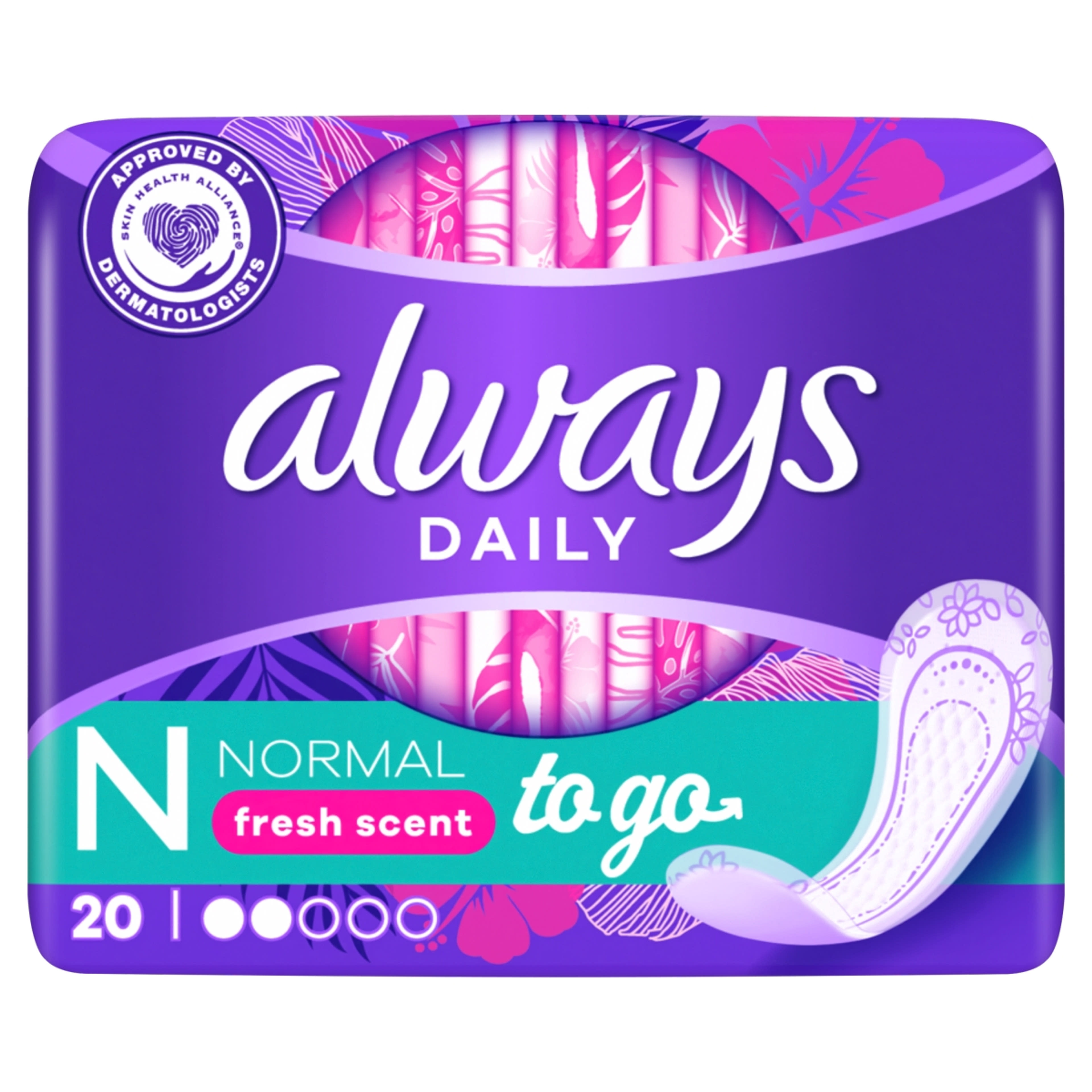 Always Dailies Singles To Go tisztasági betét - 20 db