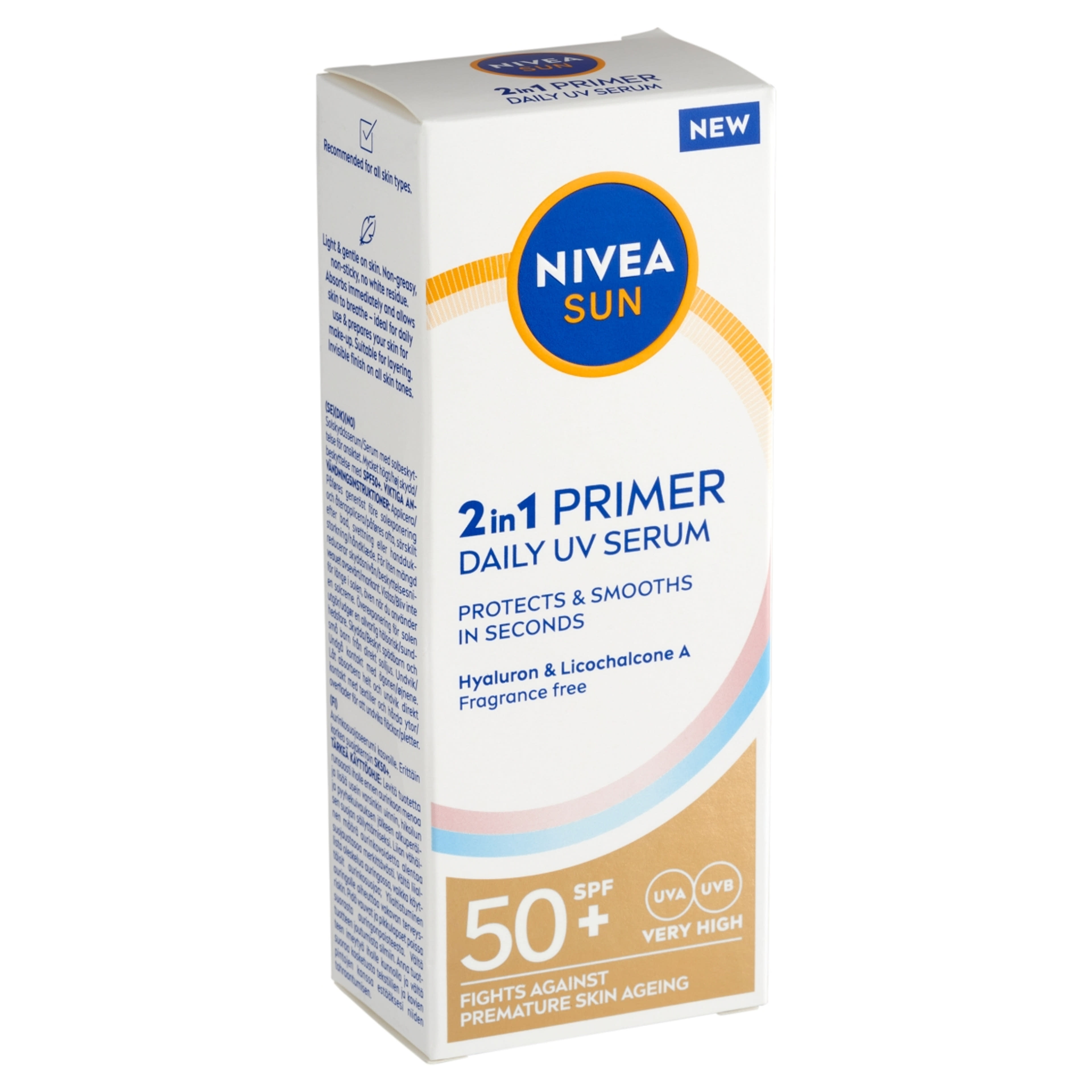 NIVEA SUN 2in1 Primer fényvédő szérum FF50+ - 30 ml-3