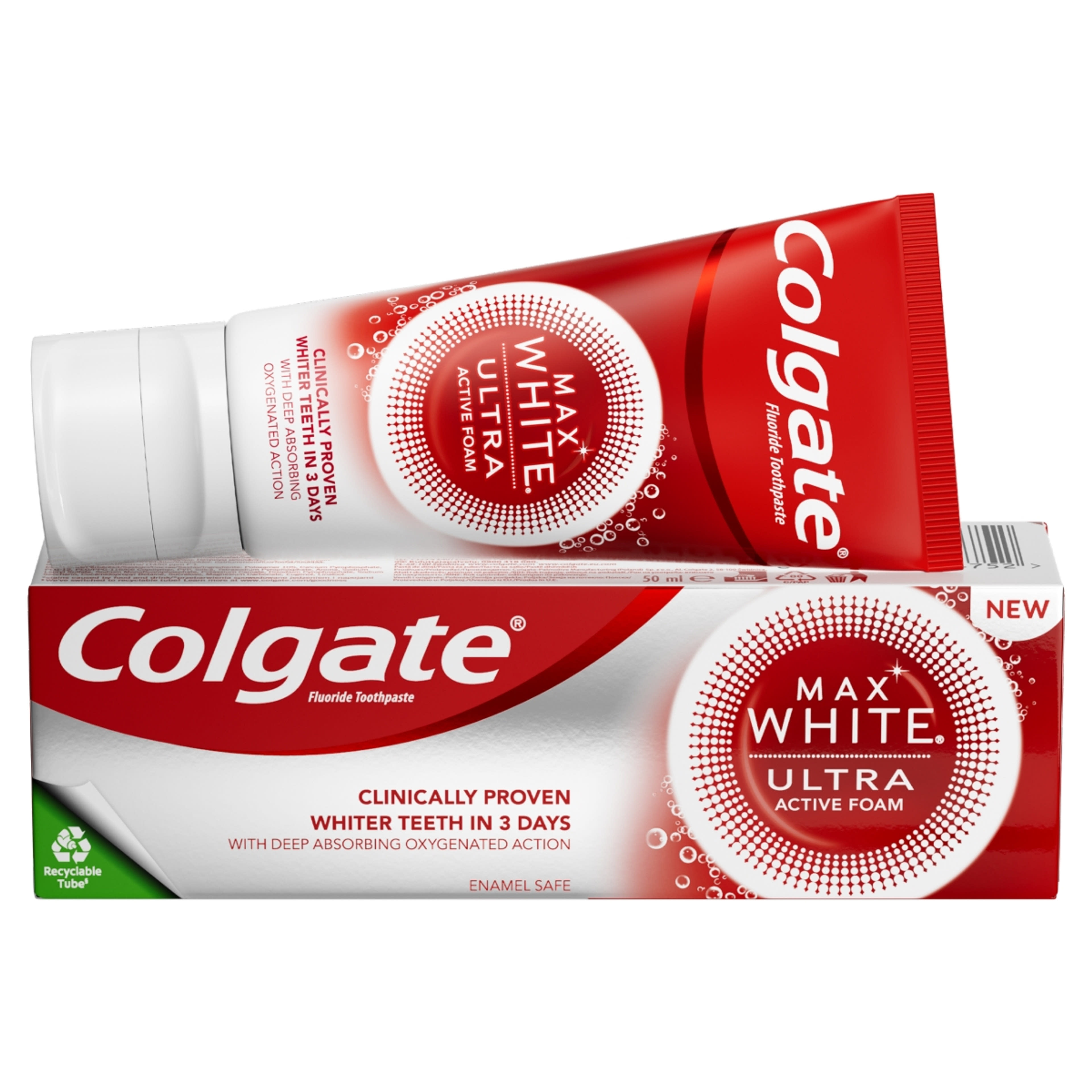 Colgate Max White Ultra Active Foam Whitening fogkrém - 50ml-2