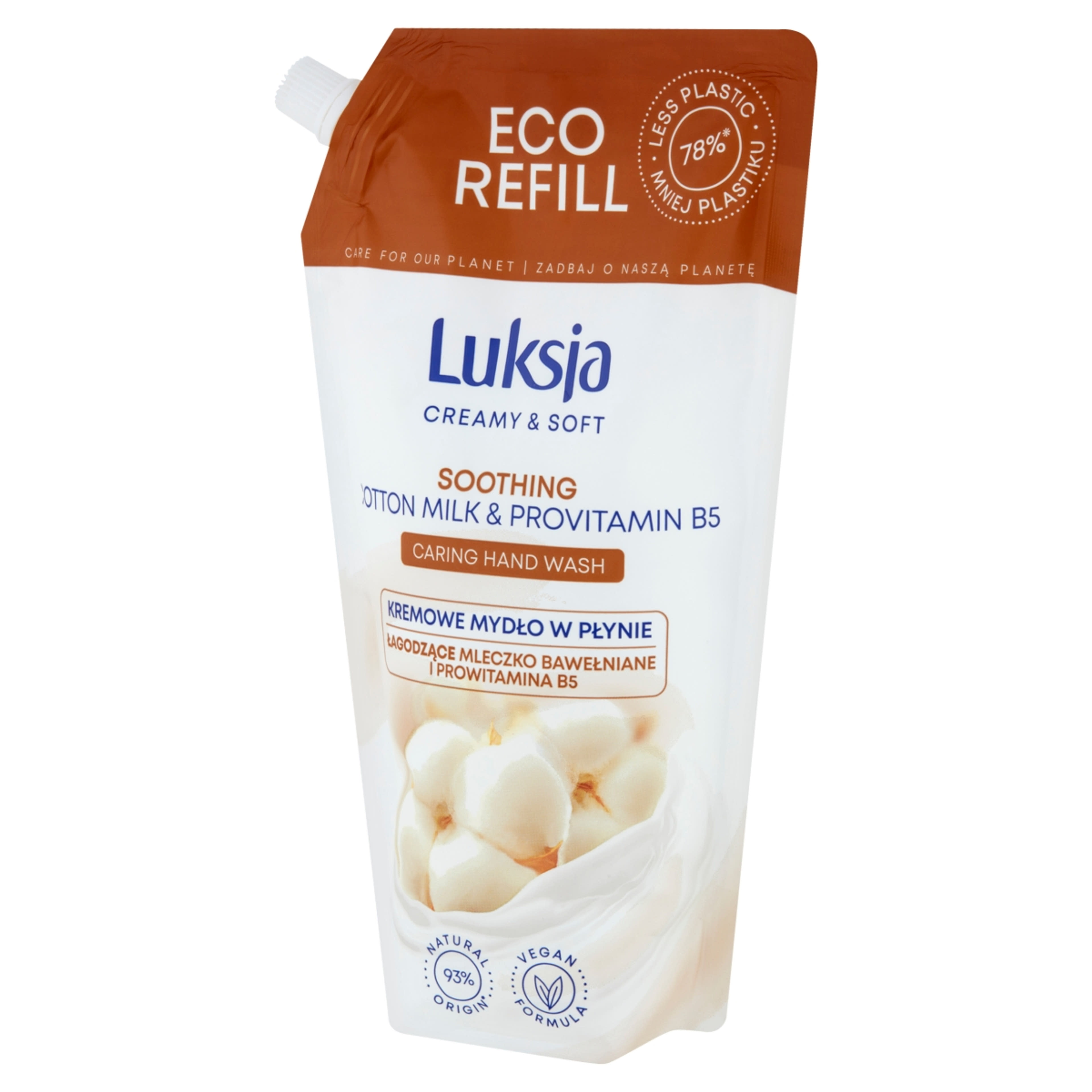 Luksja Creamy & Soft folyékony szappan nyugtató pamuttejjel & B5 provitaminnal - 900 ml-2
