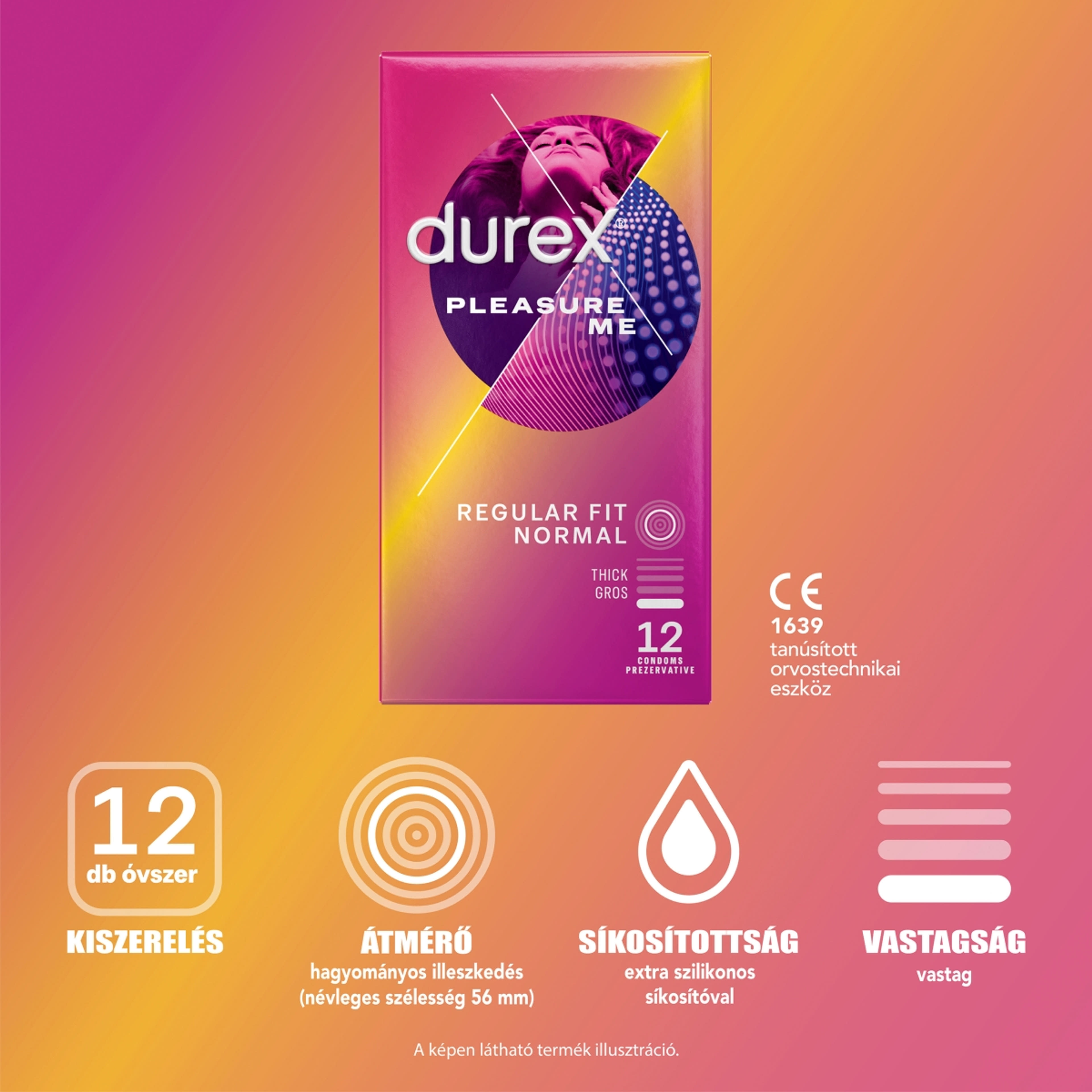 Durex Pleasure Me óvszer - 12 db-4