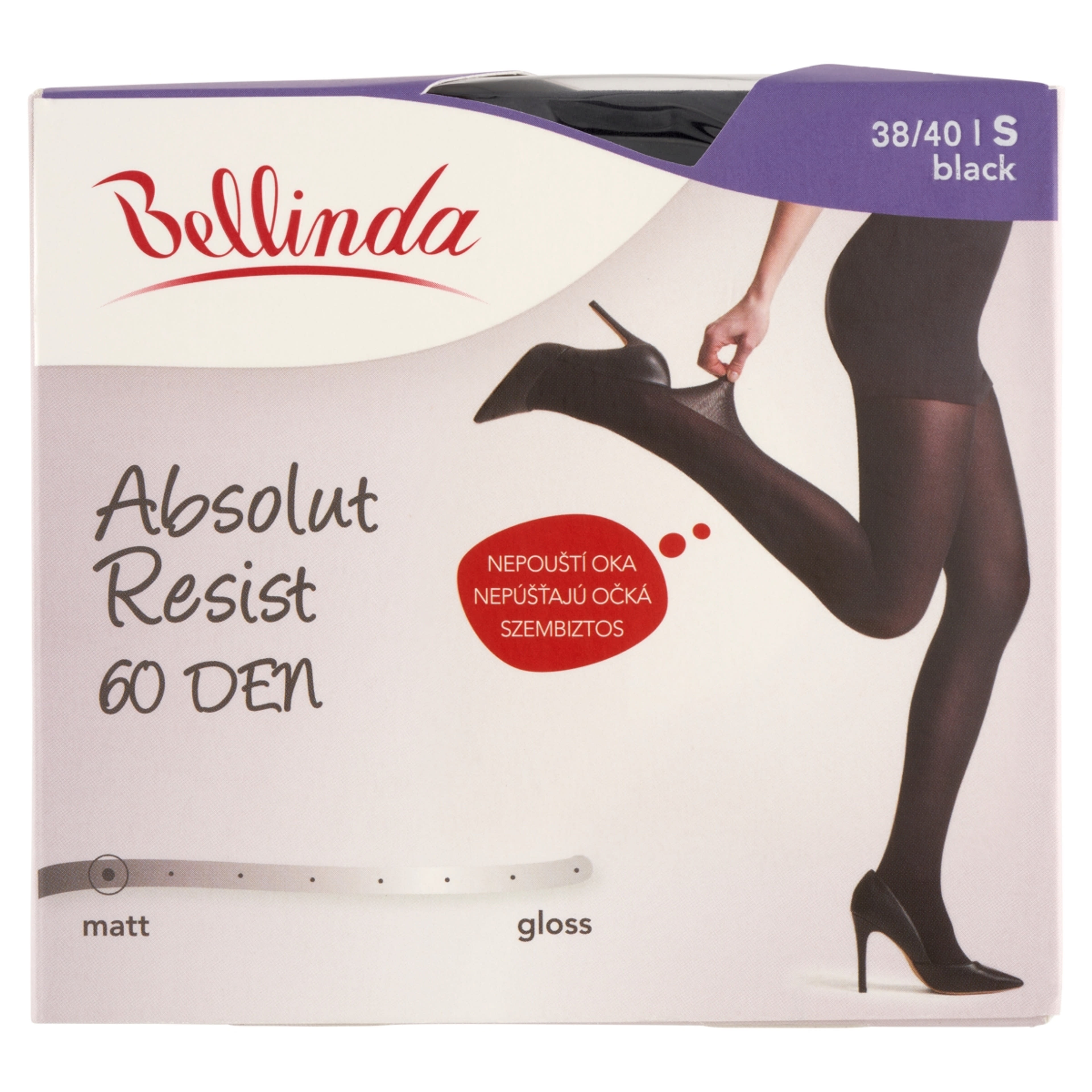 Bellinda Absolut Resist 30den Fekete S Harisnya - 1 db