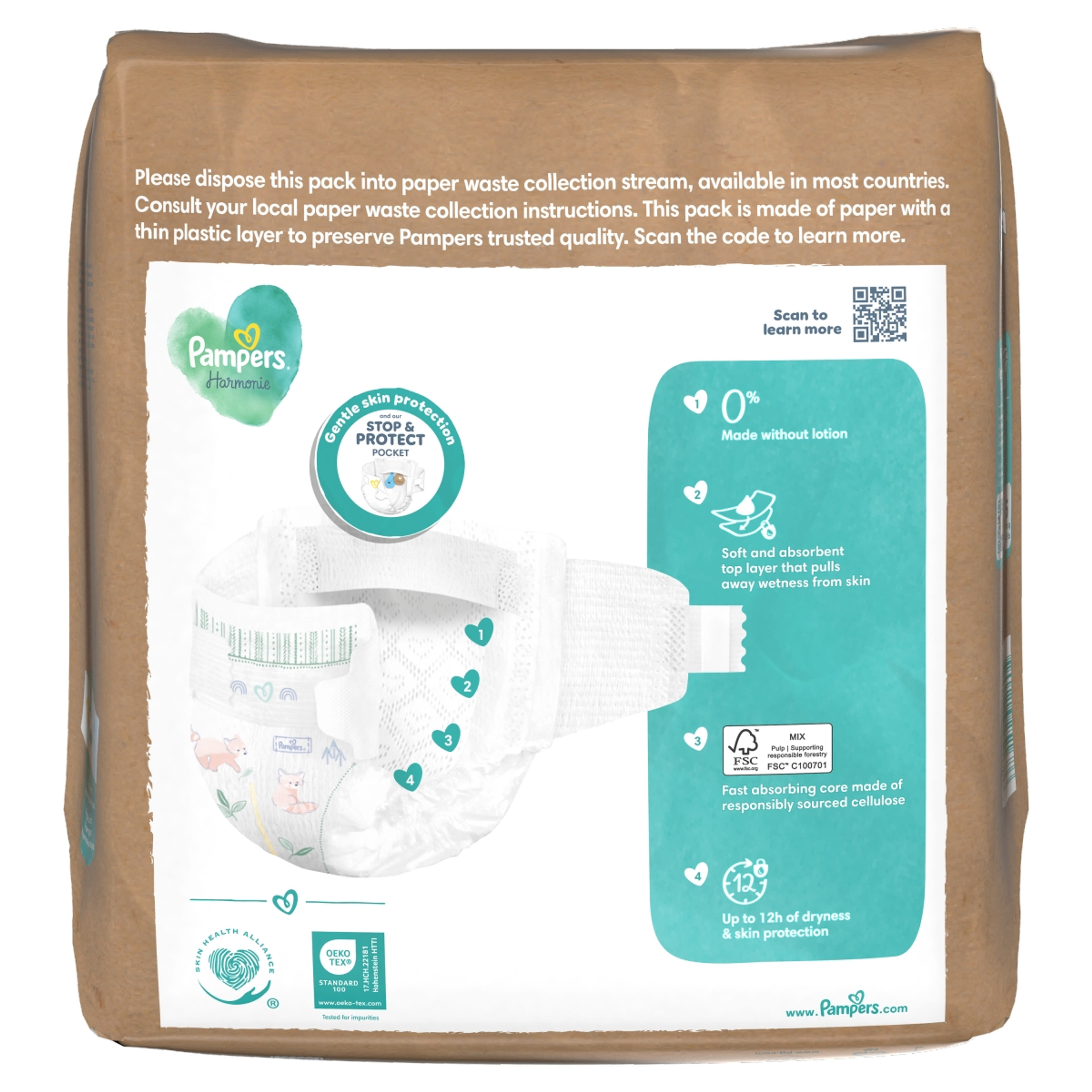 Pampers Harmonie bugyielenka, méret: 4, 9kg-15kg - 24 db-3