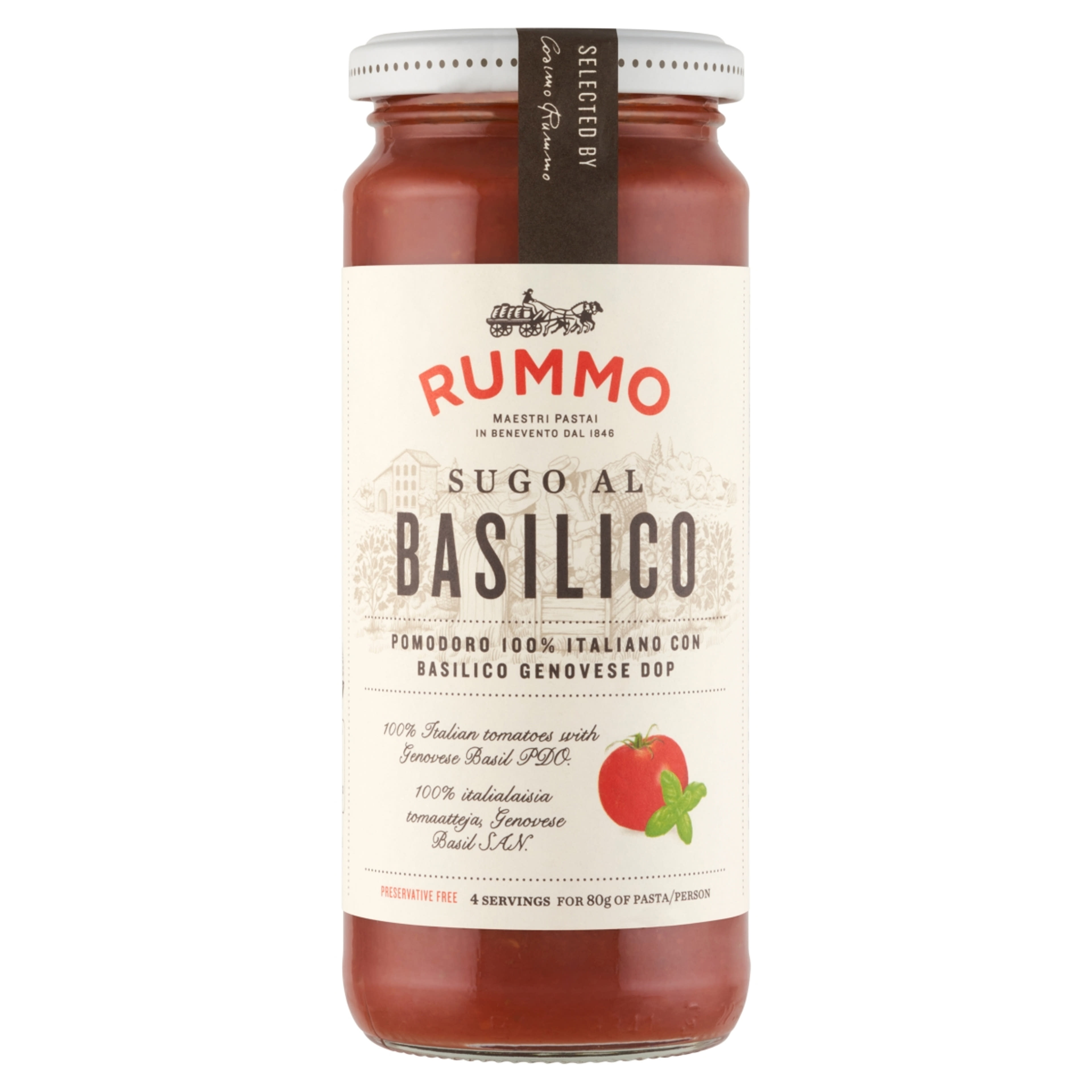 Rummo paradicsomos- bazsalikomos tésztaszósz - 340 g-1