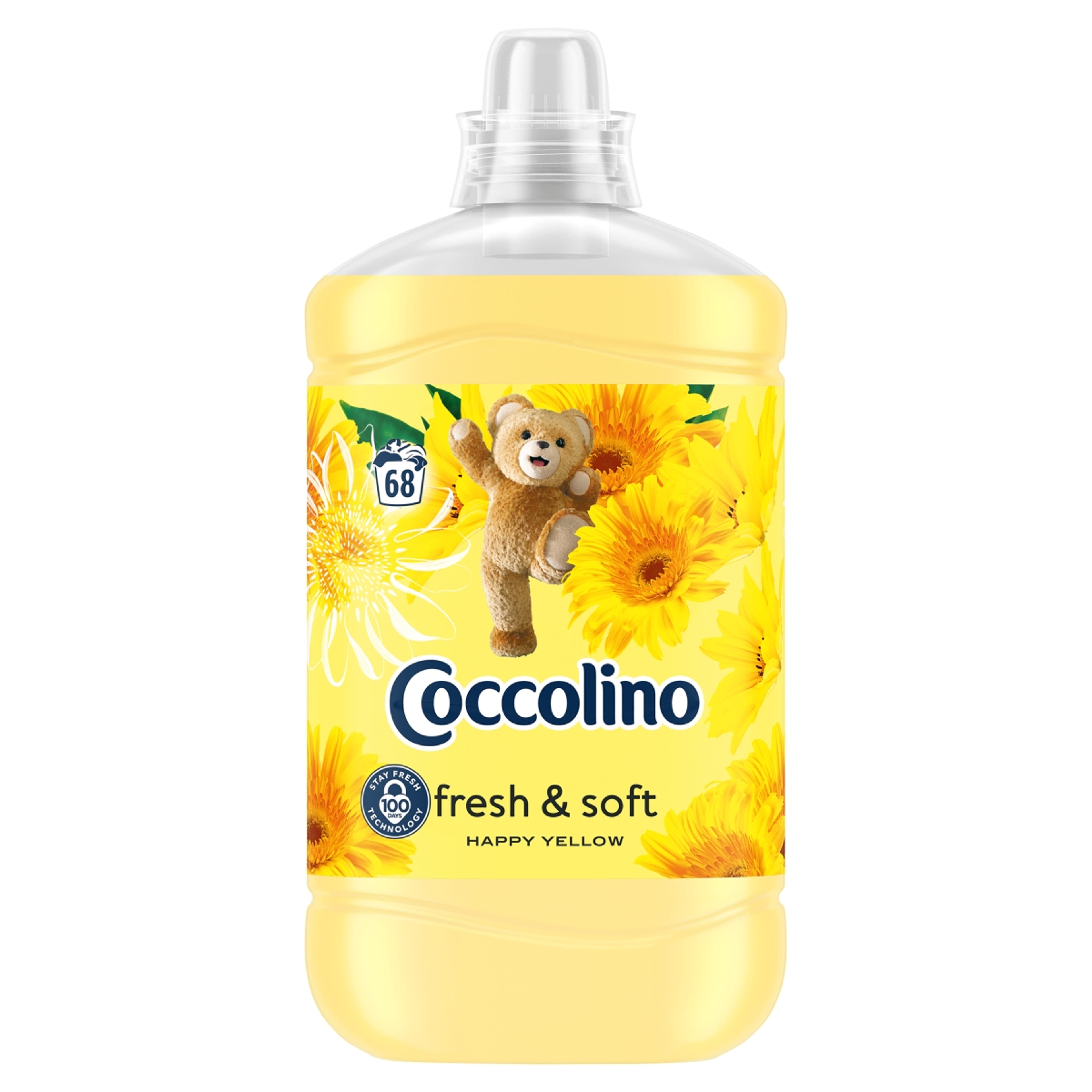 Coccolino Fresh & Soft Happy Yellow öblítő koncentrátum 68 mosás - 1700 ml-1