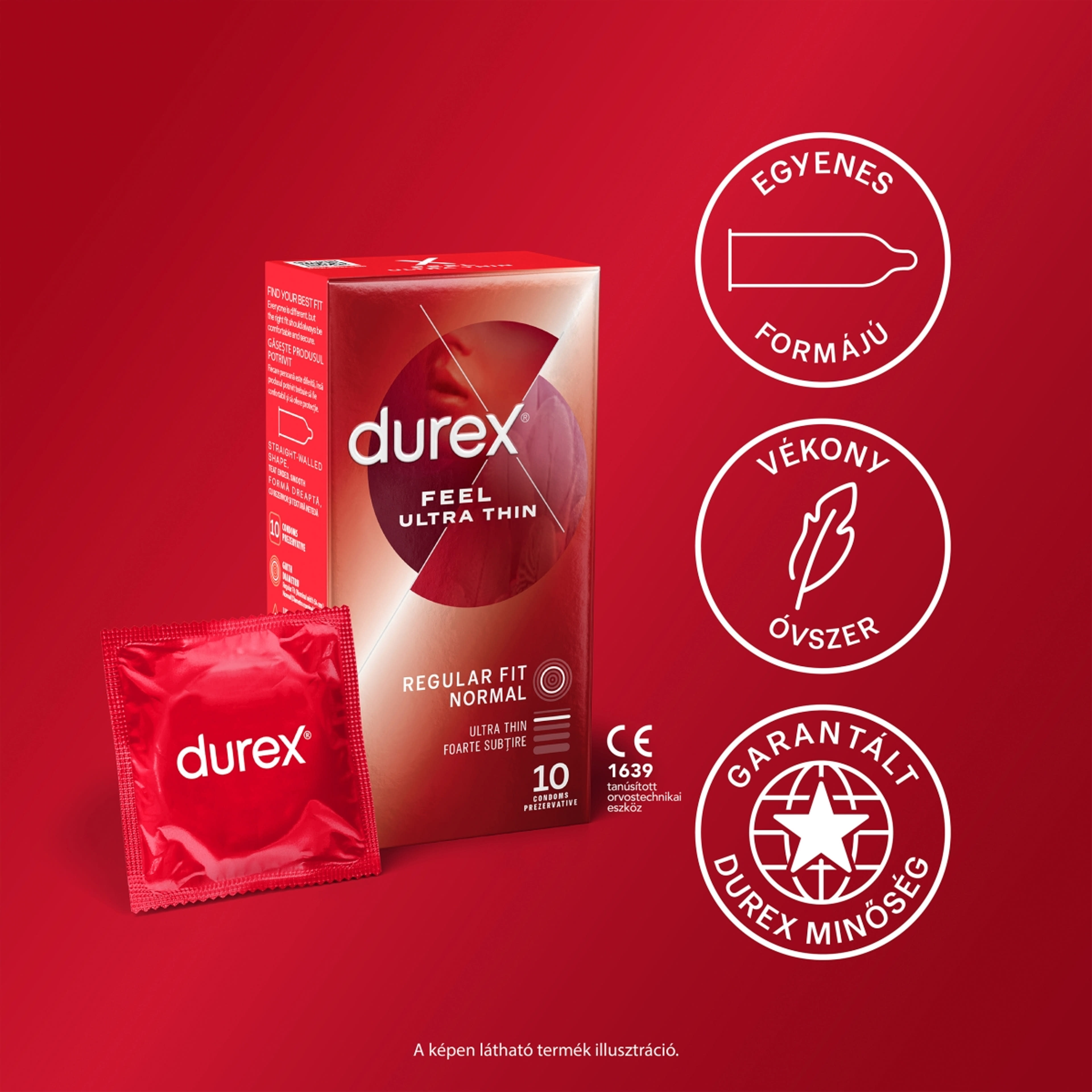 Durex Feel Ultra Thin óvszer - 10 db-3