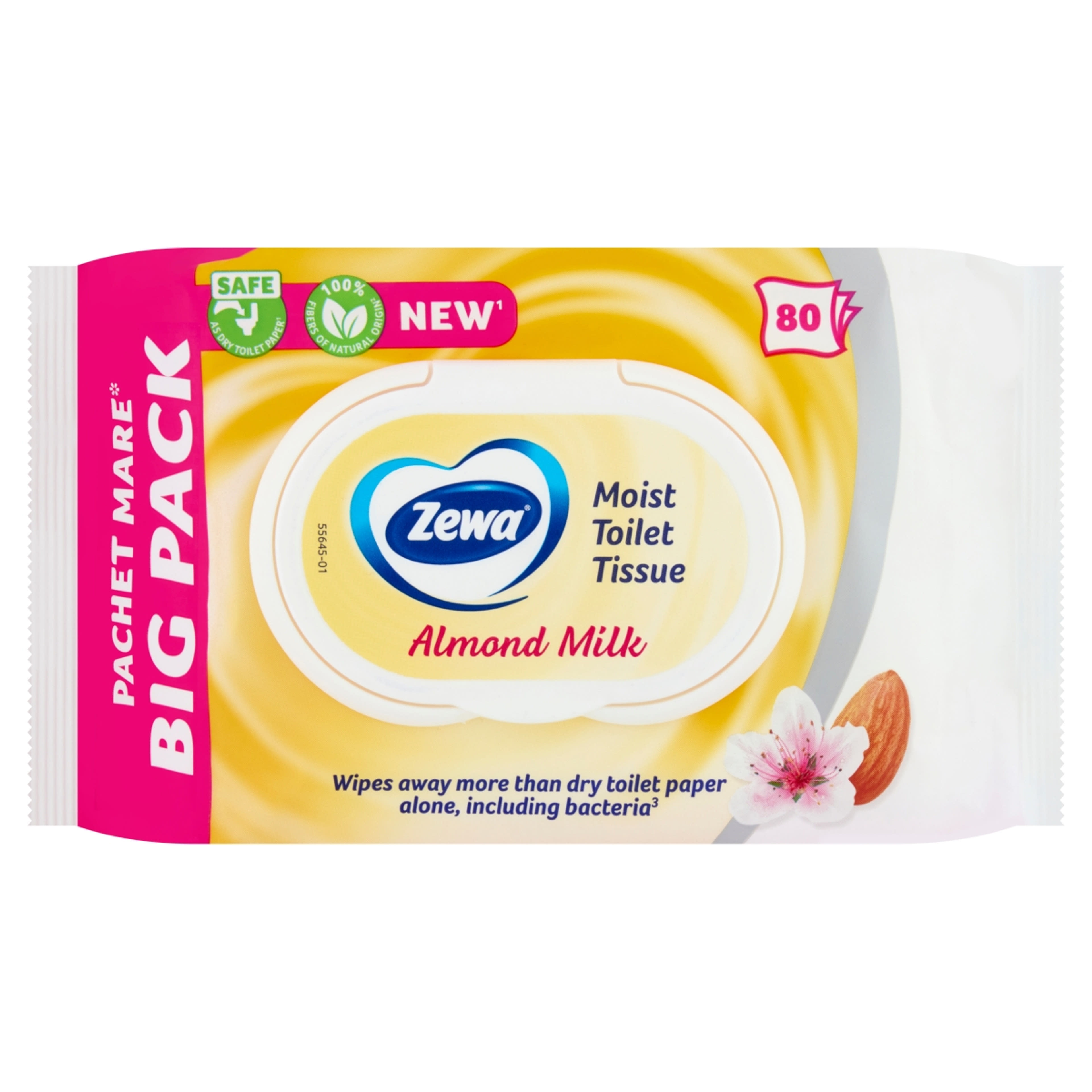 Zewa Almond Milk BigPack nedves toalettpapír - 80 db