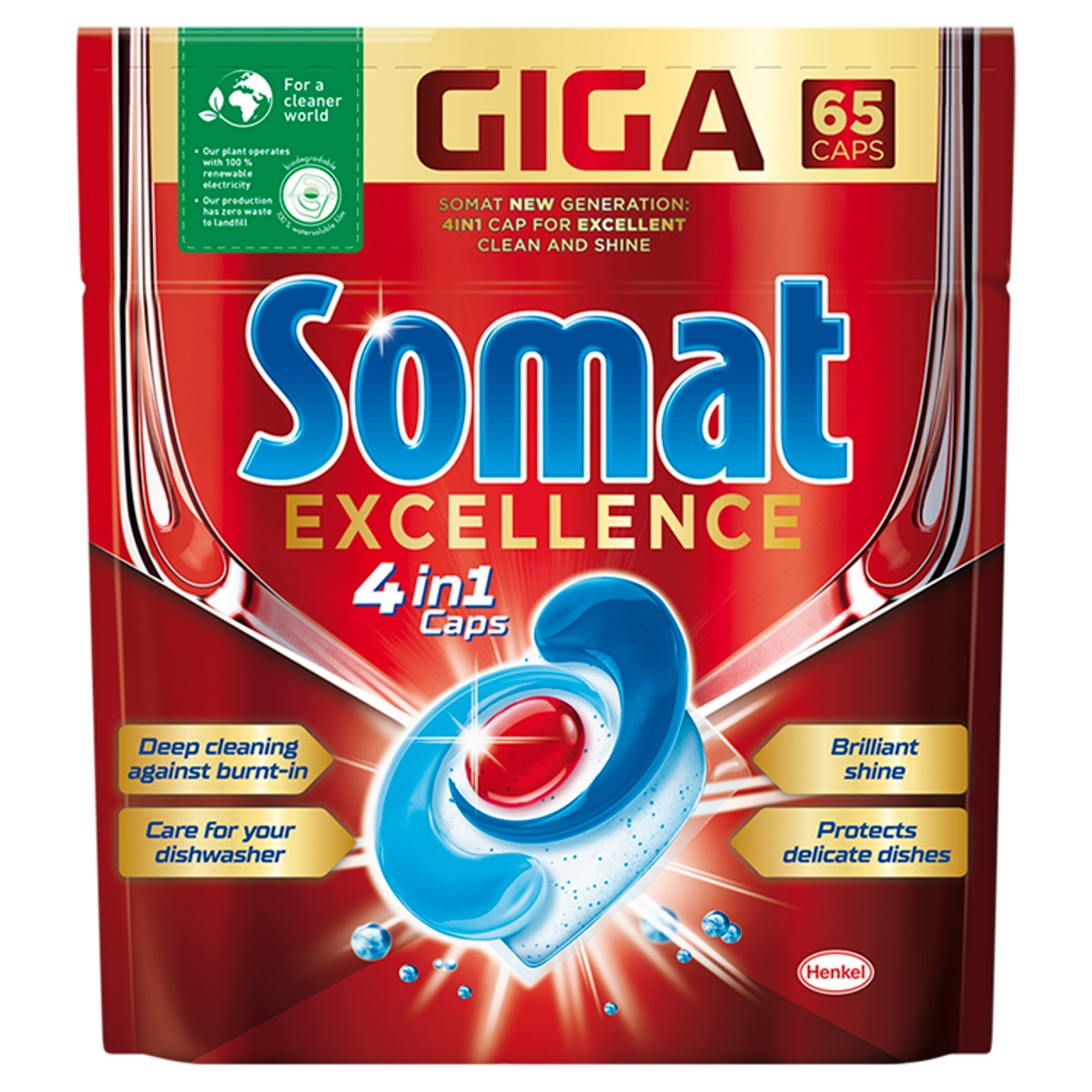 Somat Excellence mosogatógép kapszula, 65 mosás - 65 db