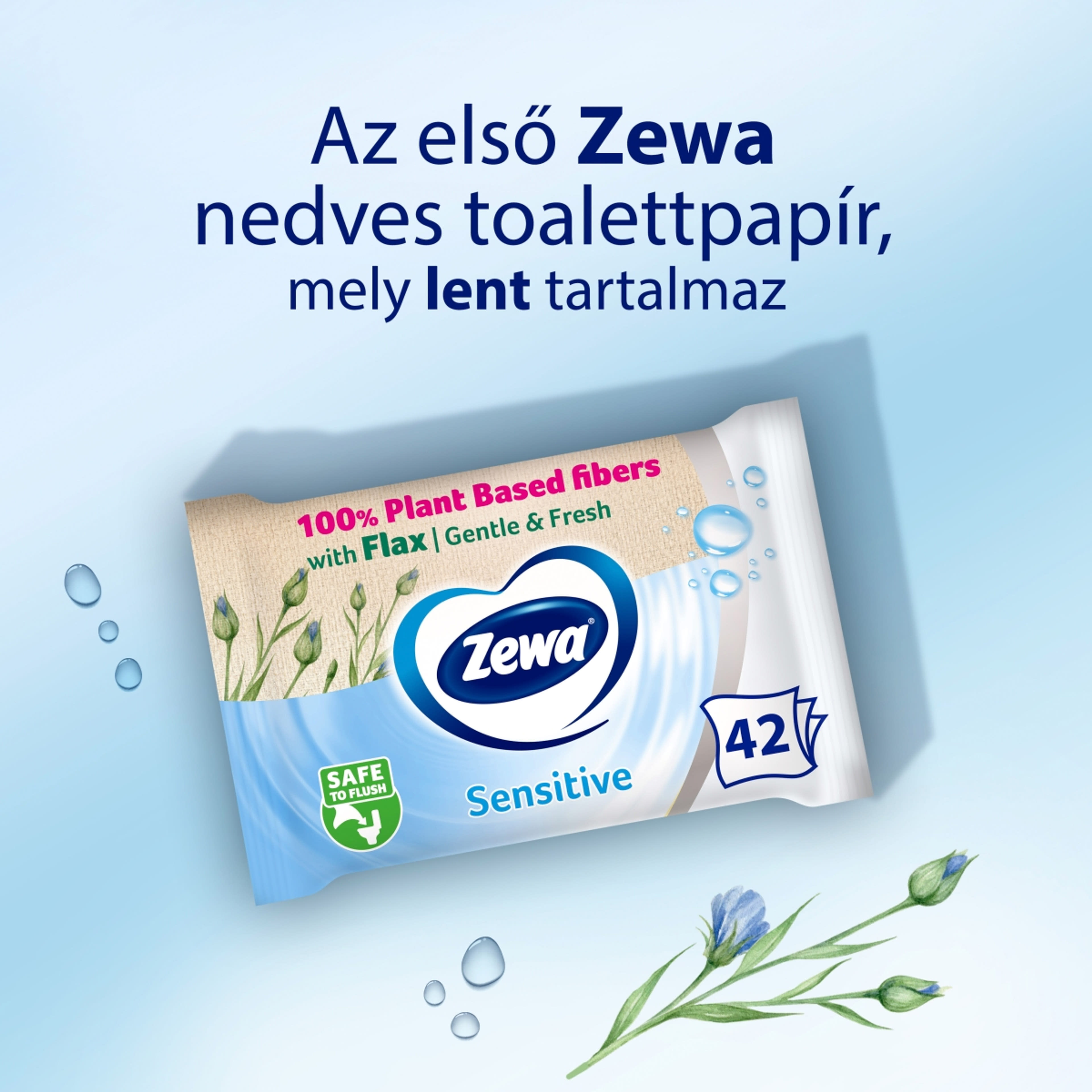 Zewa Pure nedves toalettpapír - 42 db-3