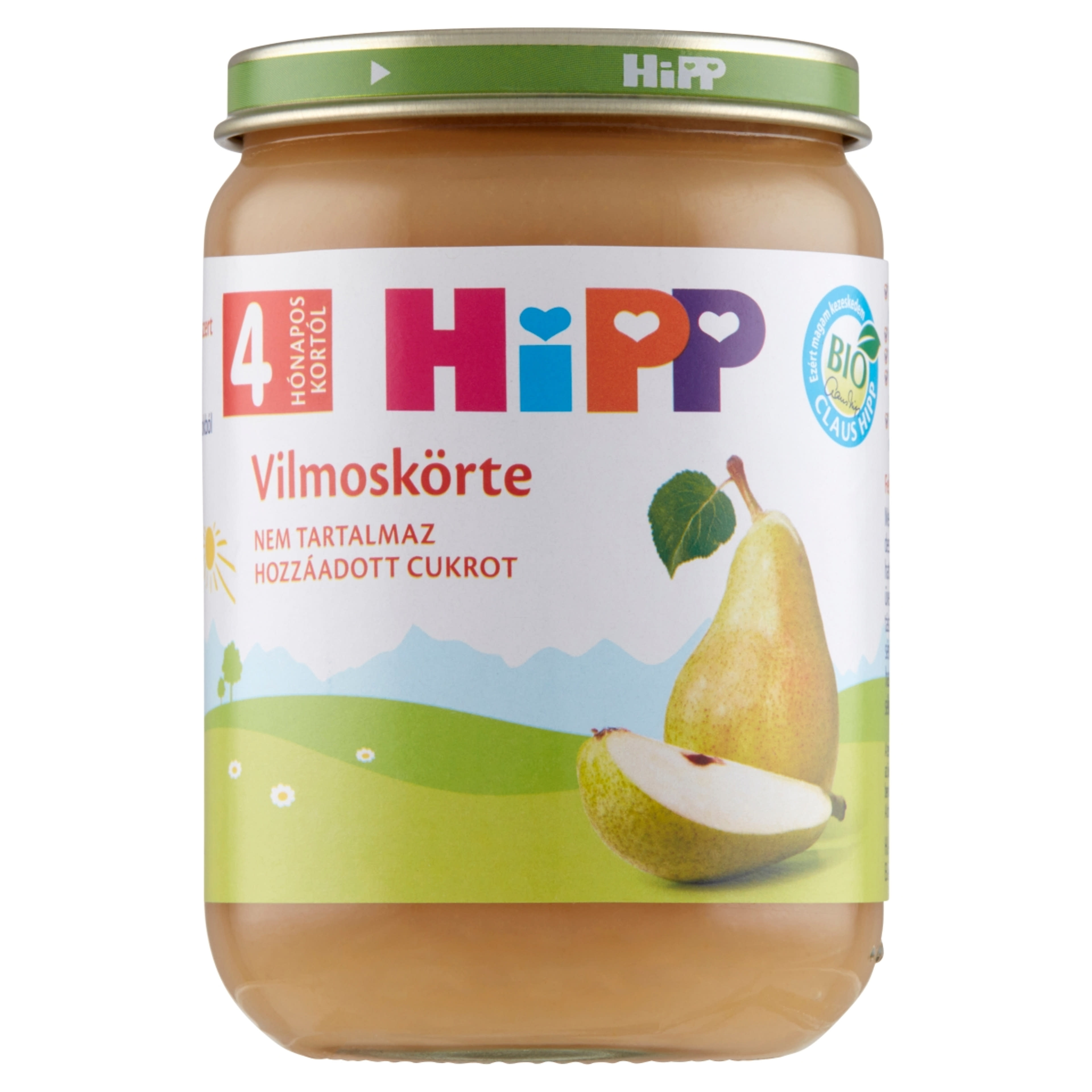 Hipp Bébiétel Vilmoskörte Ízesítéssel 4 Hónapos Kortól - 190 g-1