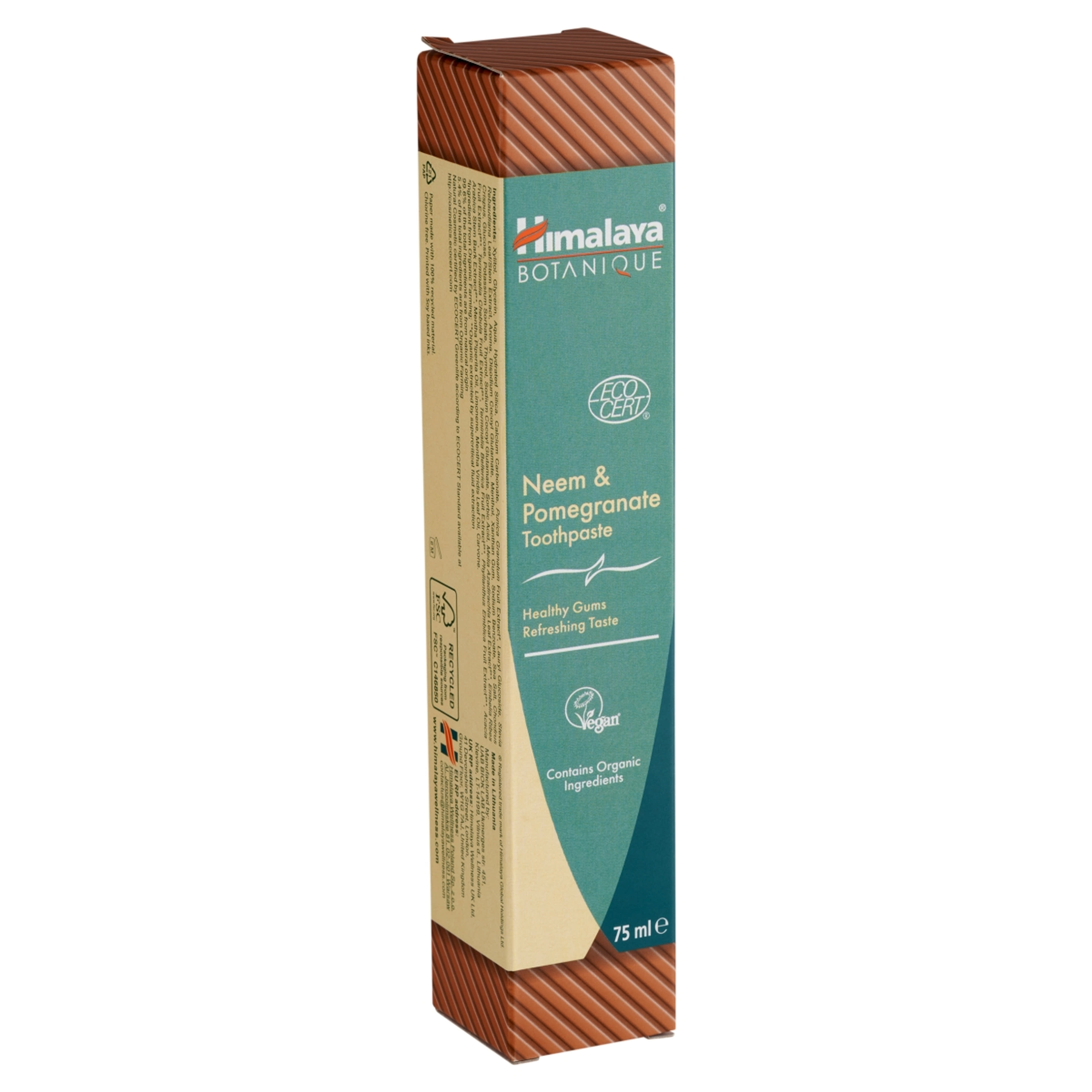 Himalaya Botanique fogkrém nim növénnyel és gránátalmával - 75 ml-2